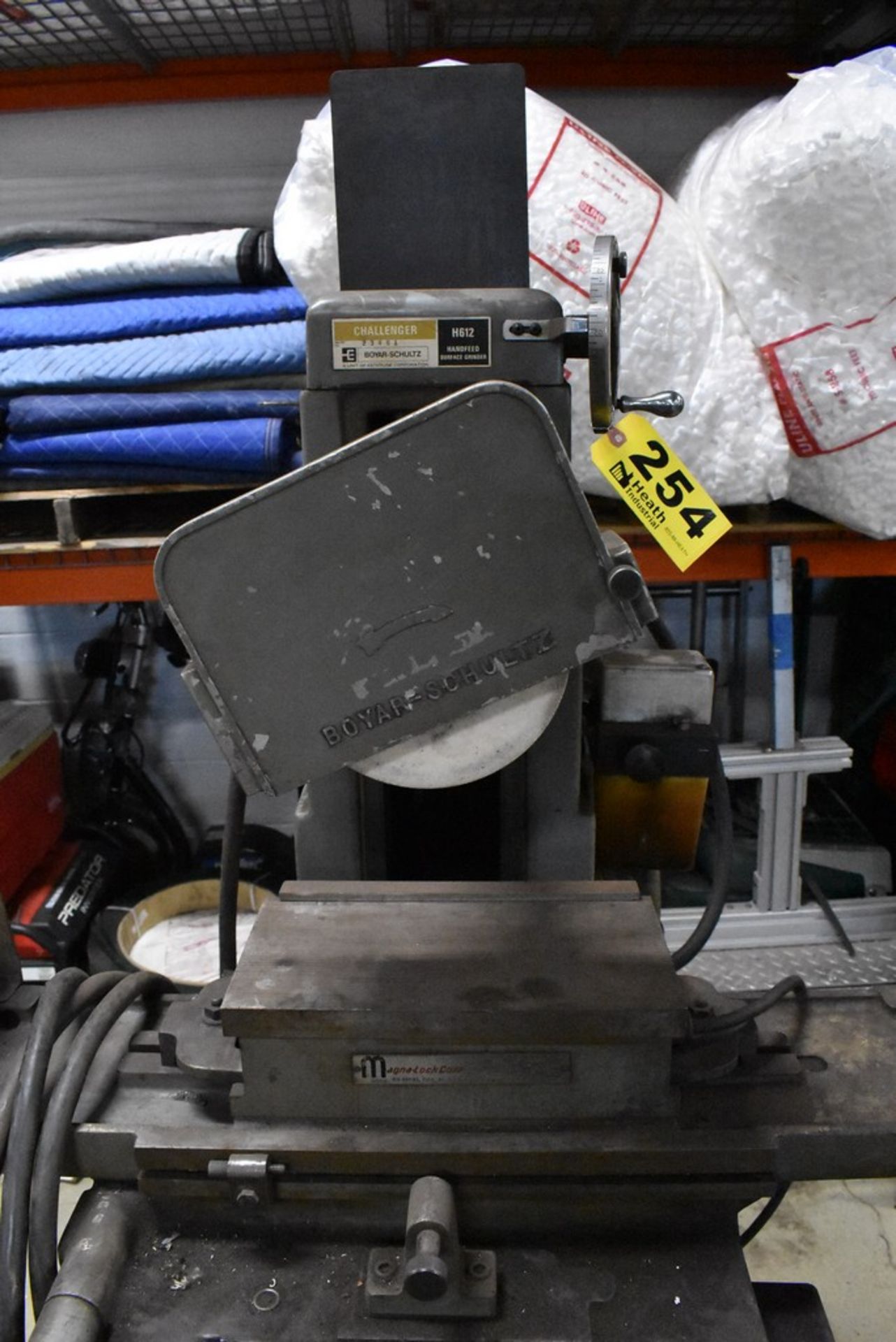 BOYAR SCHULTZ H612 CHALLENGER 6" X 12" HAND FEED SURFACE GRINDER S/N 23461 W/ MAGNA LOCK 6" X 12" - Image 4 of 7