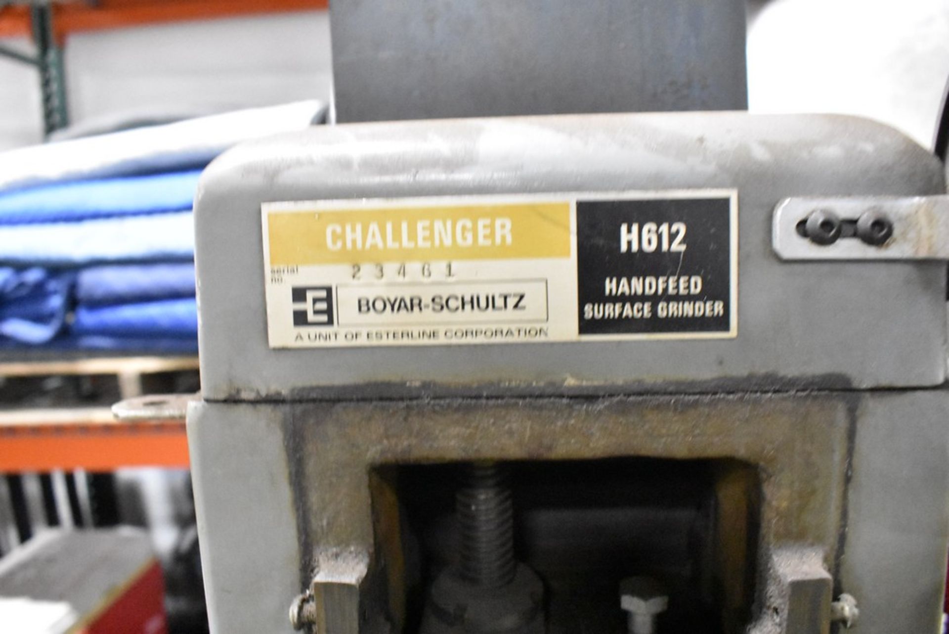 BOYAR SCHULTZ H612 CHALLENGER 6" X 12" HAND FEED SURFACE GRINDER S/N 23461 W/ MAGNA LOCK 6" X 12" - Image 5 of 7