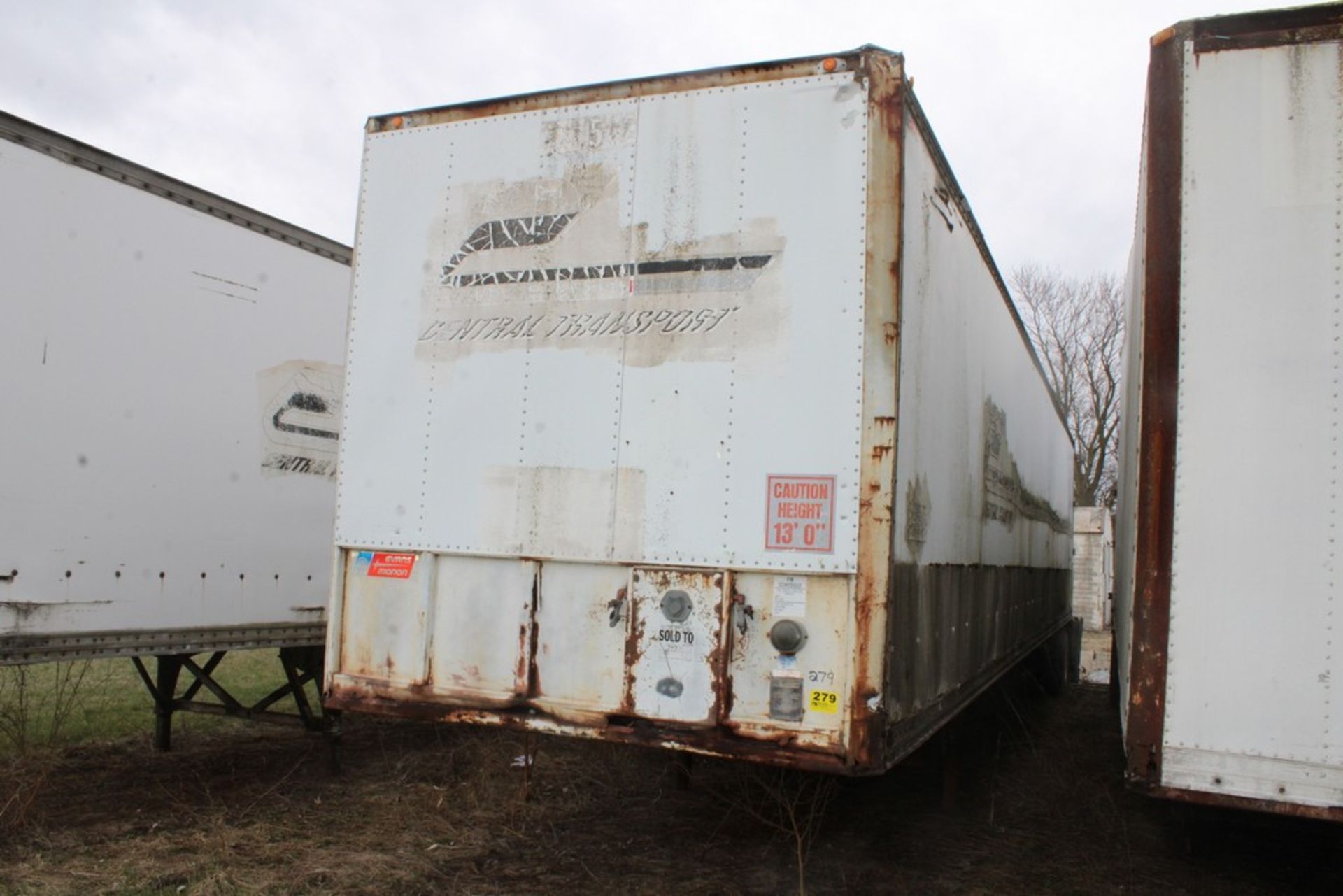 MONON APPROX. 45’ MODEL FA80W ENCLOSED DRY VAN TRAILERS, VIN: 1NNVF482EM081093 (NEW 1984)