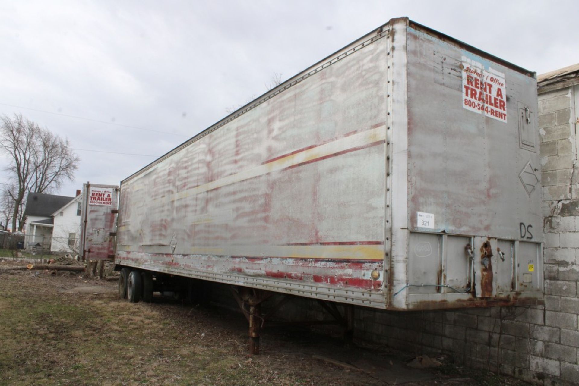 MONON APPROX. 45’ MODEL FA-70 ENCLOSED DRY VAN TRAILER, S/N 23207 (NEW 1974)