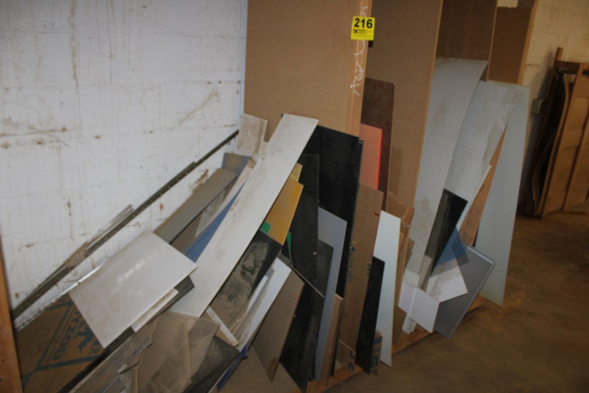 ASSORTED LAMINATE SHEETS WITH STORAGE RACK - Image 2 of 2