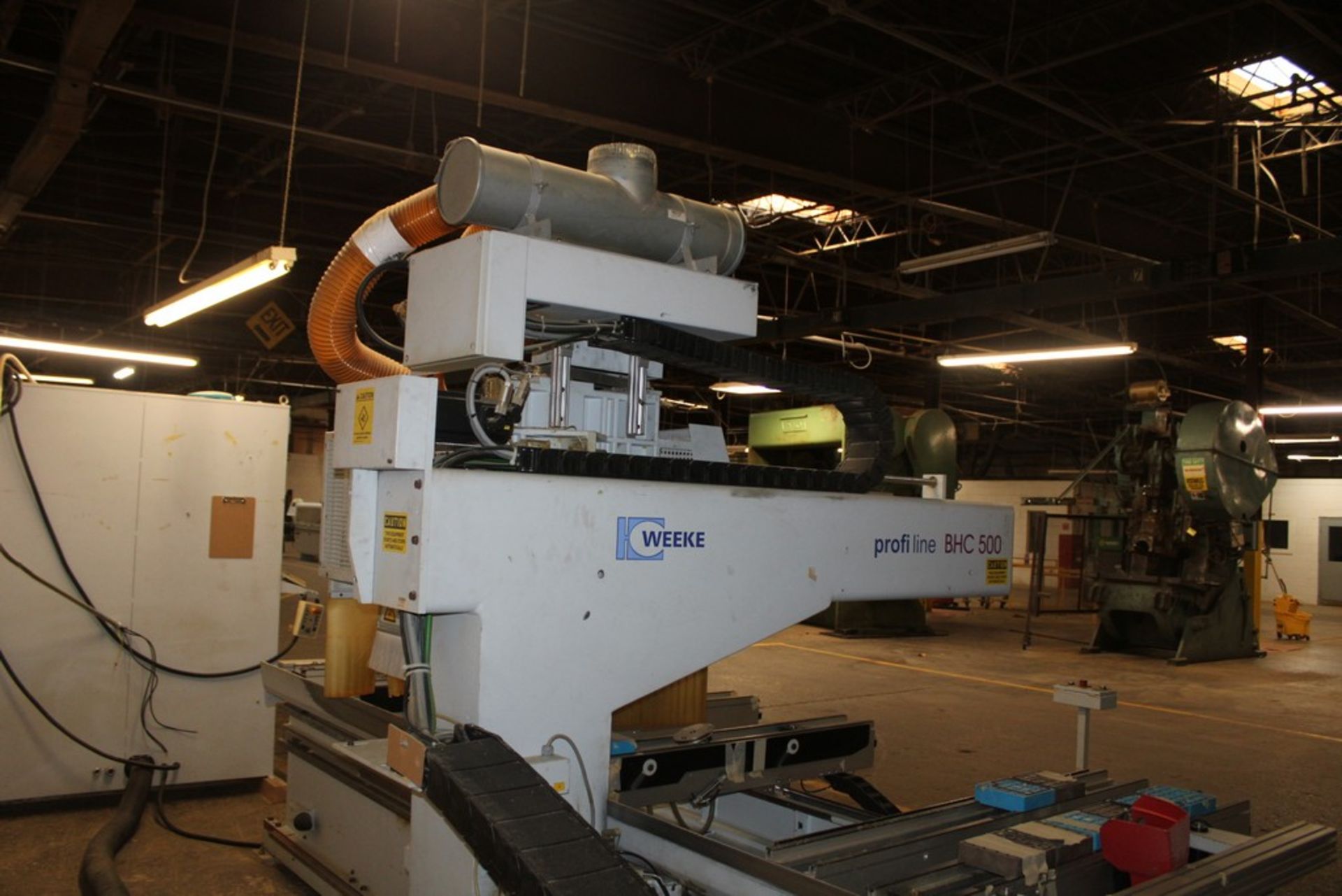 WEEKE MODEL PROFILINE BHC500 CNC ROUTER, S/N 0-250-13-0834 (NEW 2001), 120” MAX. PANEL LENGTH, 48” - Image 7 of 12
