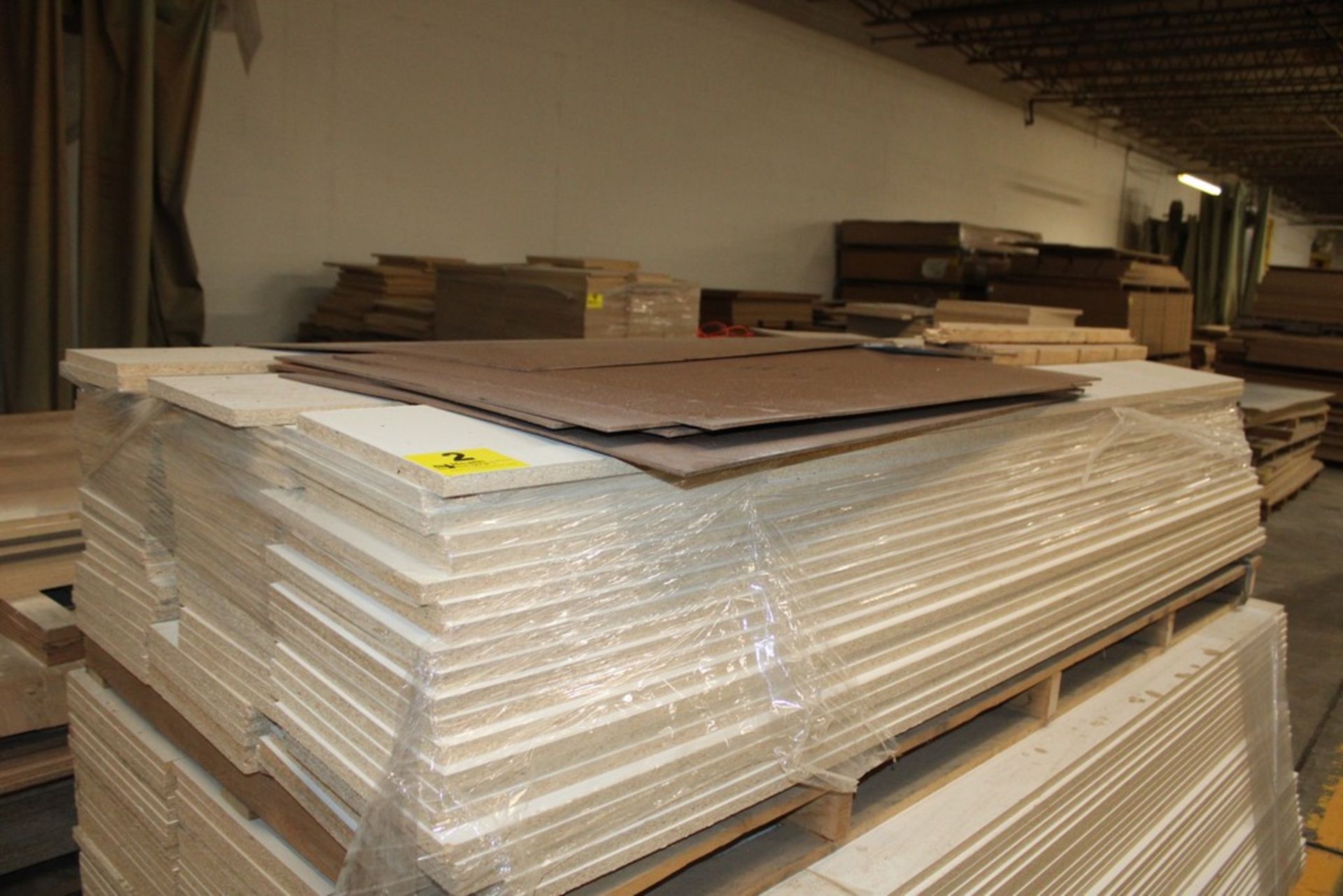 (72) WHITE LAMINATE PARTICLE BOARDS -11" X 97-3/4" X 3/4"