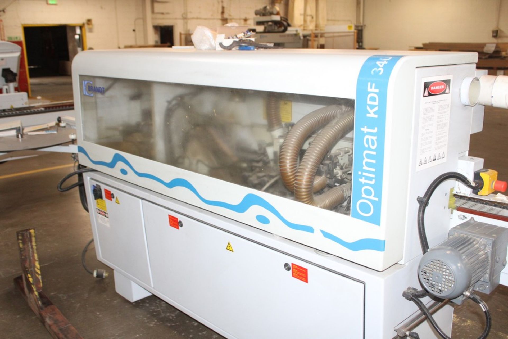 BRANDT MODEL OPTIMAT KDF-340 EDGE BANDING MACHINE, S/N 0-261-02-2563 (NEW 2007) - Image 3 of 7