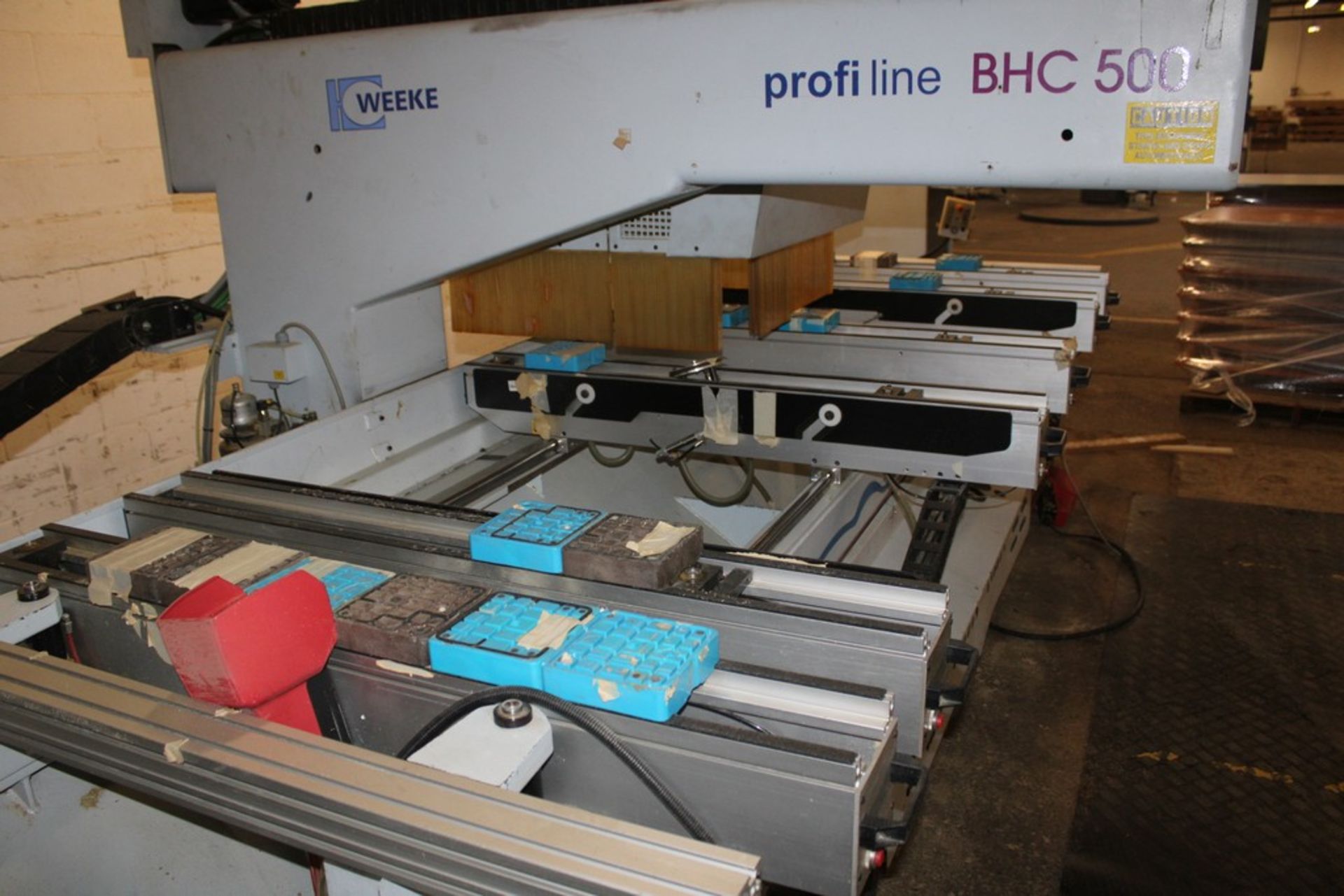 WEEKE MODEL PROFILINE BHC500 CNC ROUTER, S/N 0-250-13-0834 (NEW 2001), 120” MAX. PANEL LENGTH, 48” - Image 5 of 12