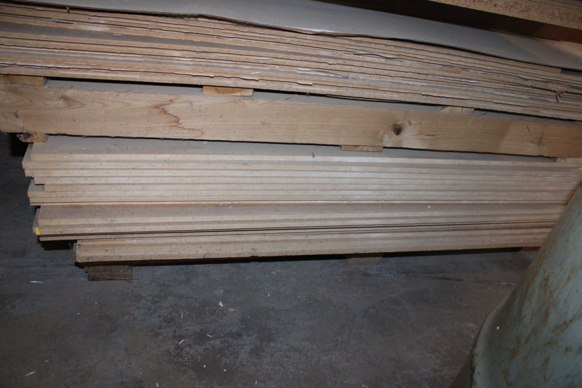 (17) WOOD GRAIN LAMINATE PARTICLE BOARD SHEETS, 49" X 97" X 3/8" - Image 2 of 2