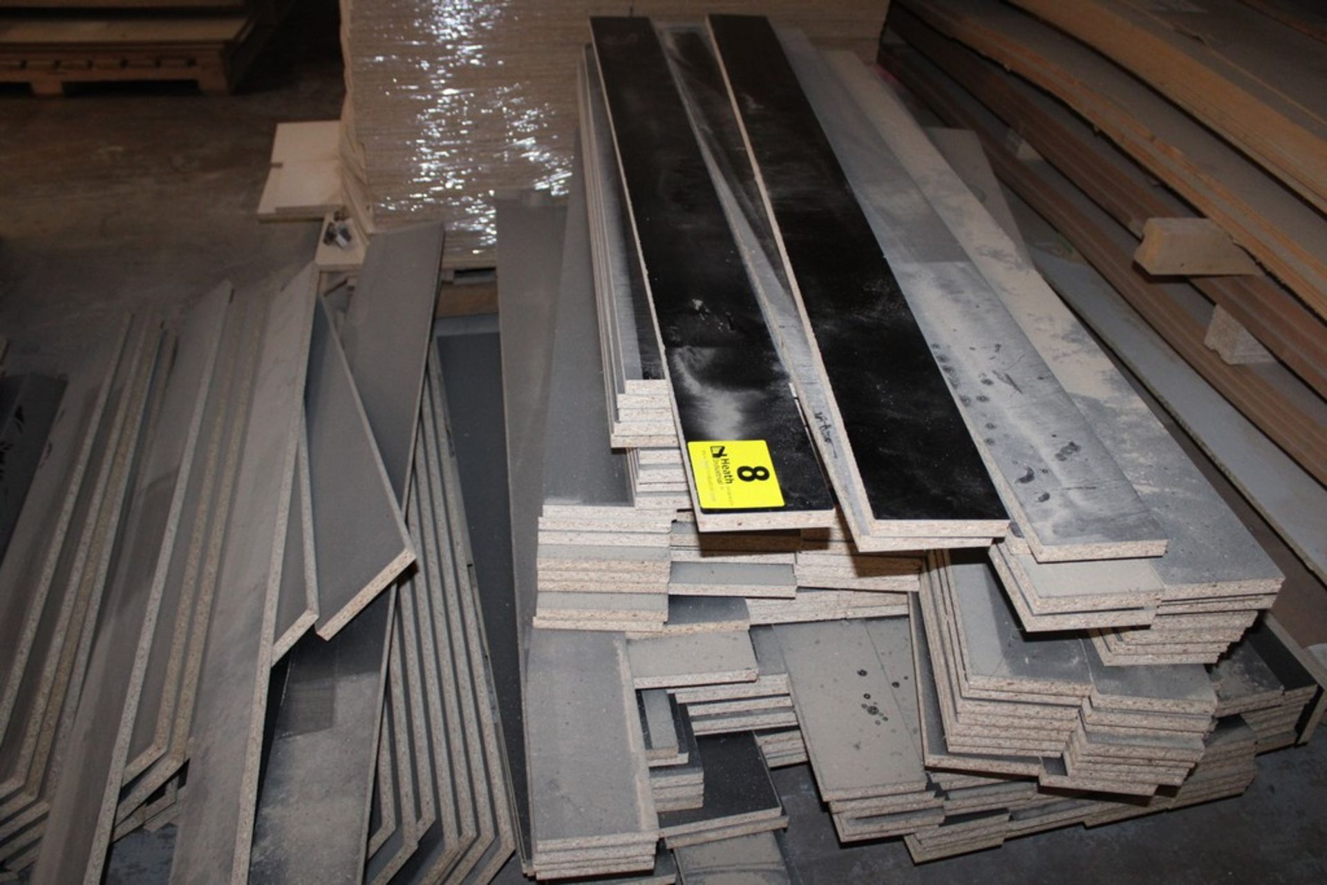 LARGE QUANTITY OF BLACK LAMINATE BOARDS, 5" X 64" X 3/4" - Image 2 of 2