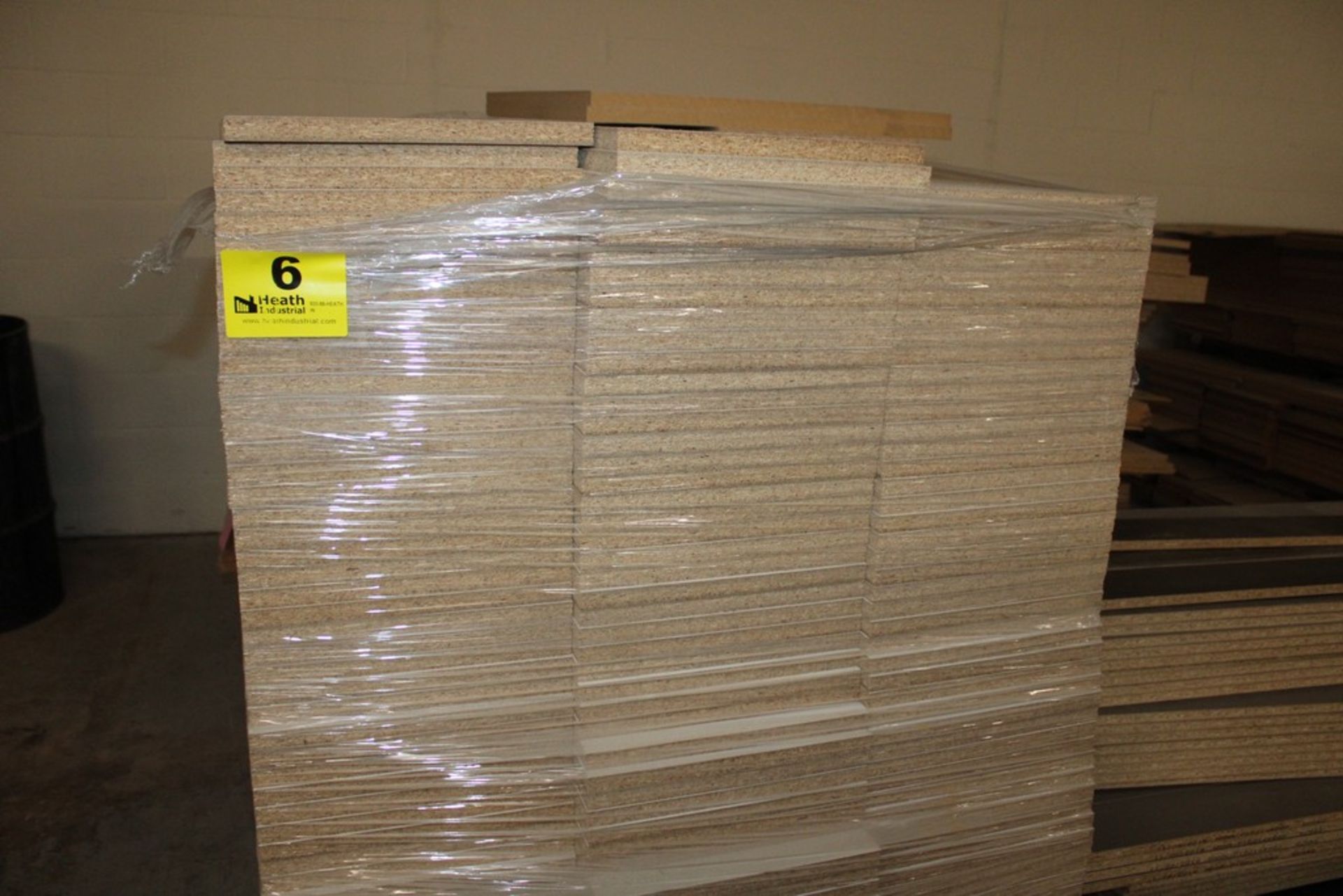LARGE QUANTITY OF WHITE LAMINATED PARTICLE BOARDS, 12" X 24" X 3/4" - Image 2 of 2