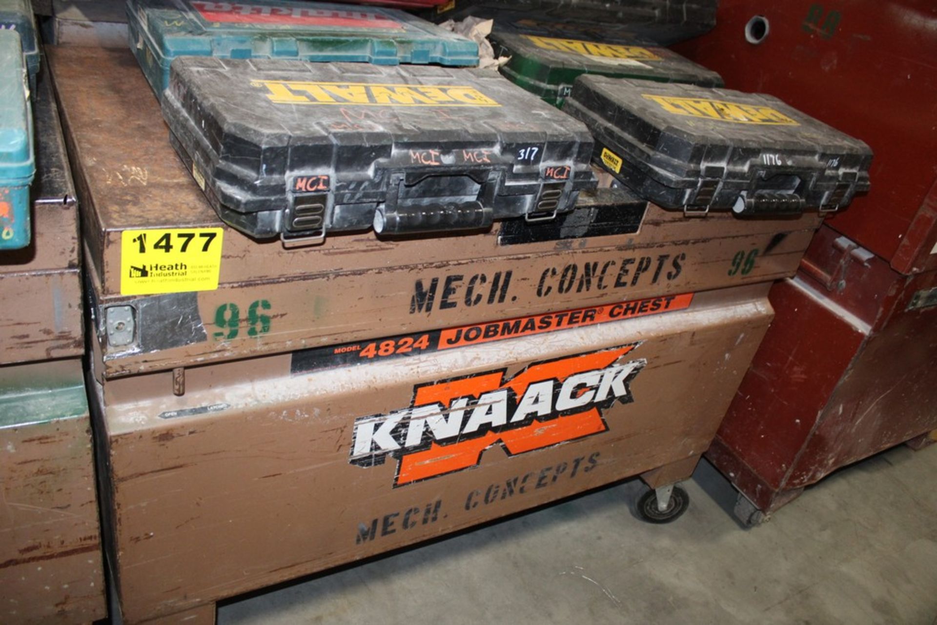 KNAACK 4824 PORTABLE GANG BOX, 48" X 24" X 25"