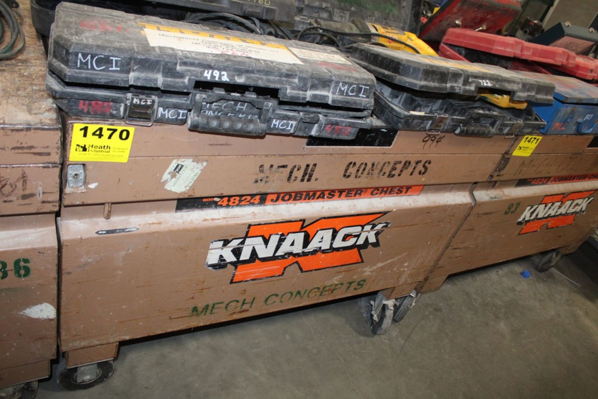 KNAACK 4824 PORTABLE GANG BOX, 48" X 24" X 25"