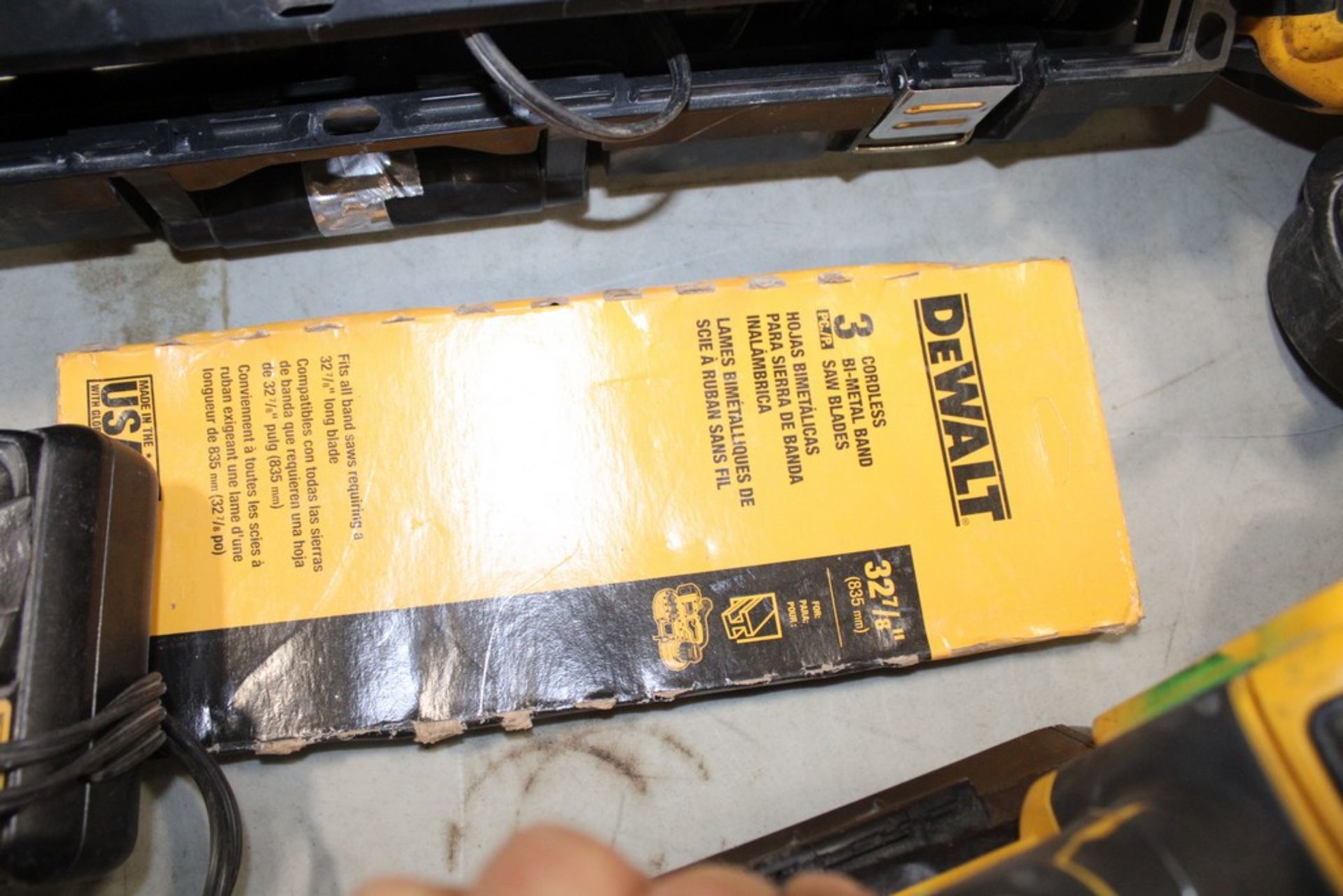 DEWALT MODEL NO, DCS377 20V CORDLESS BANDSAW WITH BATTERY AND CHARGER - Image 2 of 2