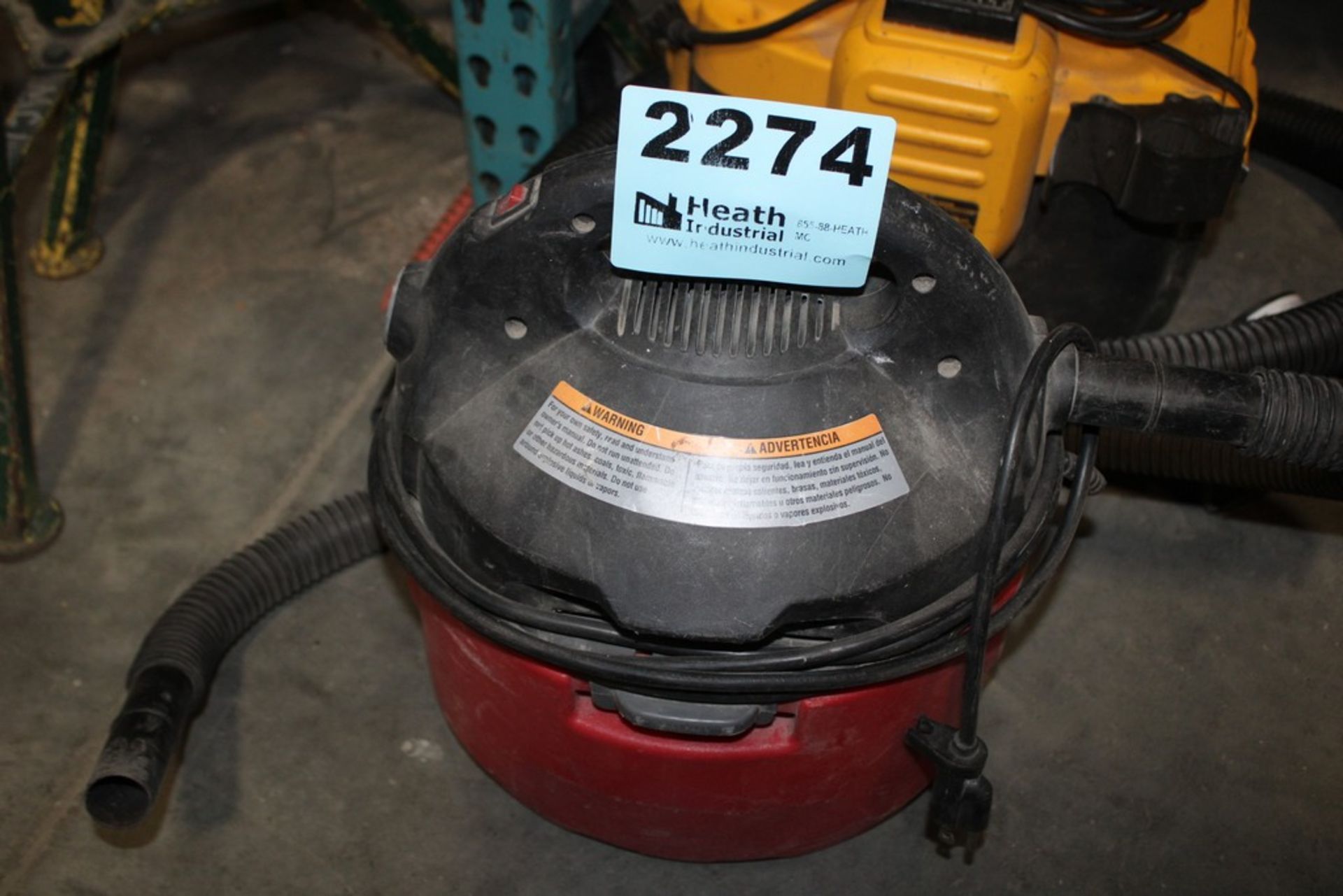 SEARS CRAFTSMAN MODEL 113.177135 CLEAN AND CARRY 2 GALLON 1.5 HP SHOP VAC