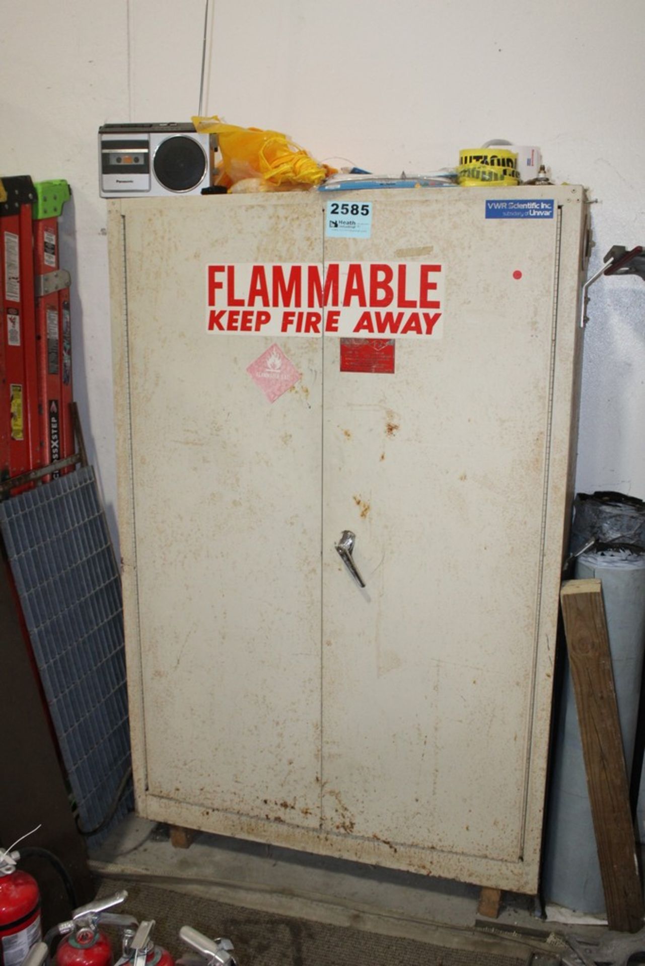 FLAMMABLE STORAGE CABINET 42" X 18" X 68"