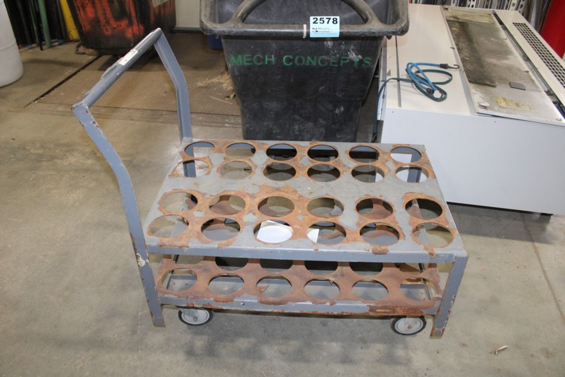 STEEL SHOP CART FOR GAS CYLINDERS 24" X 37"