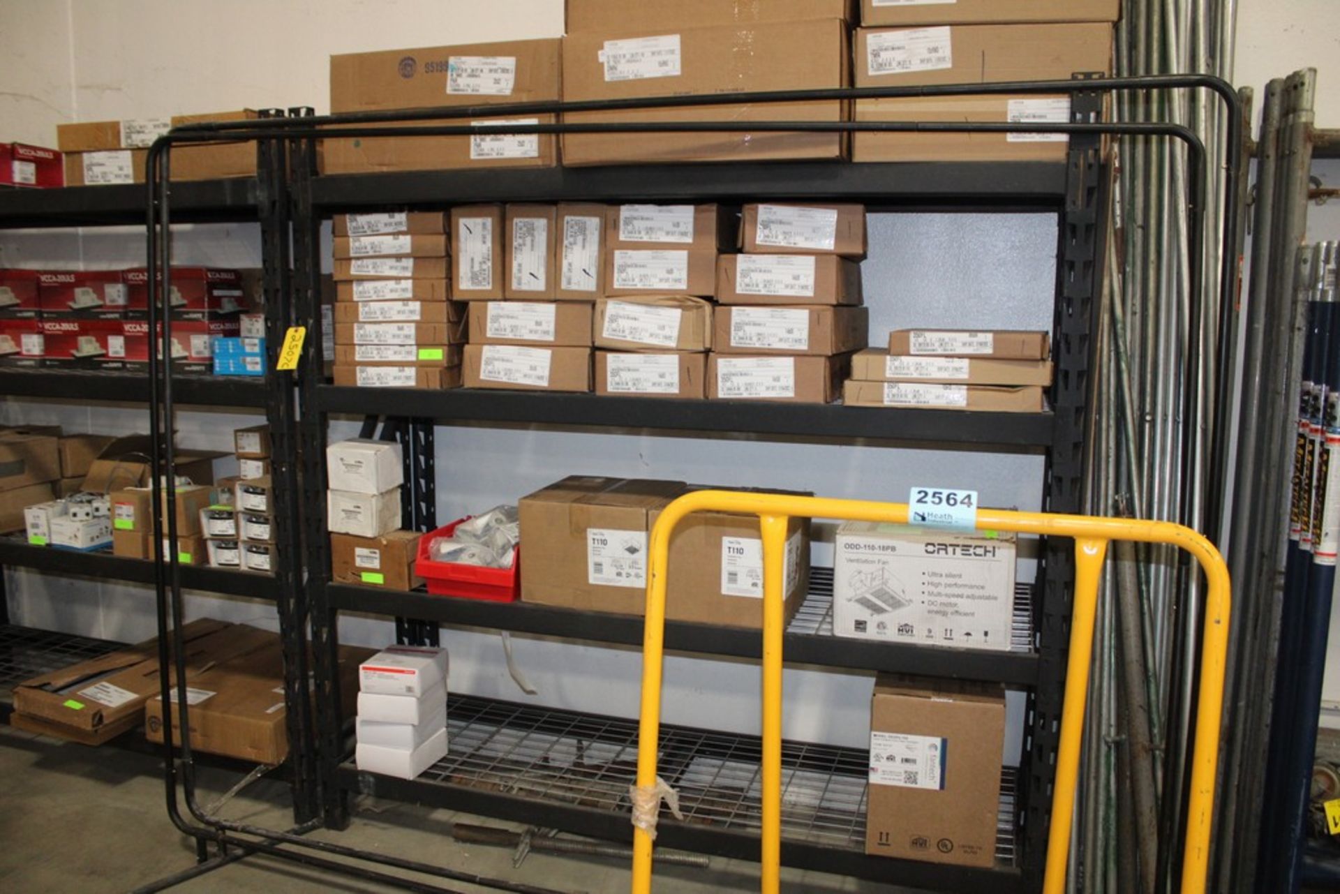 (1) SECTION ADJUSTABLE HEAVY DUTY SHELVING UNIT 6' X 2' X 78' (DELAYED REMOVAL)