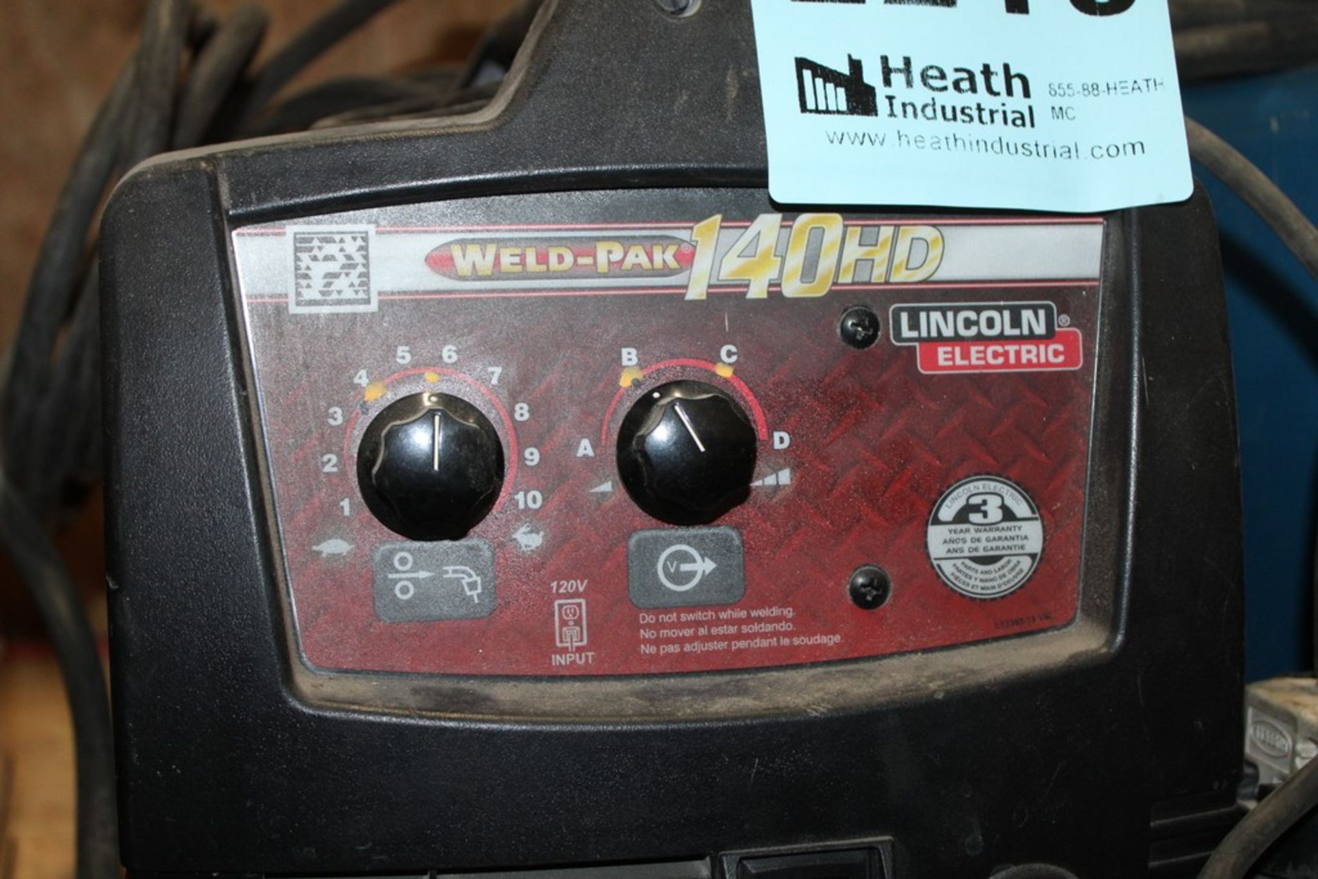 LINCOLN ELECTRIC WELD PAK 140 HEAVY DUTY S/N M3130906764 - Image 2 of 2