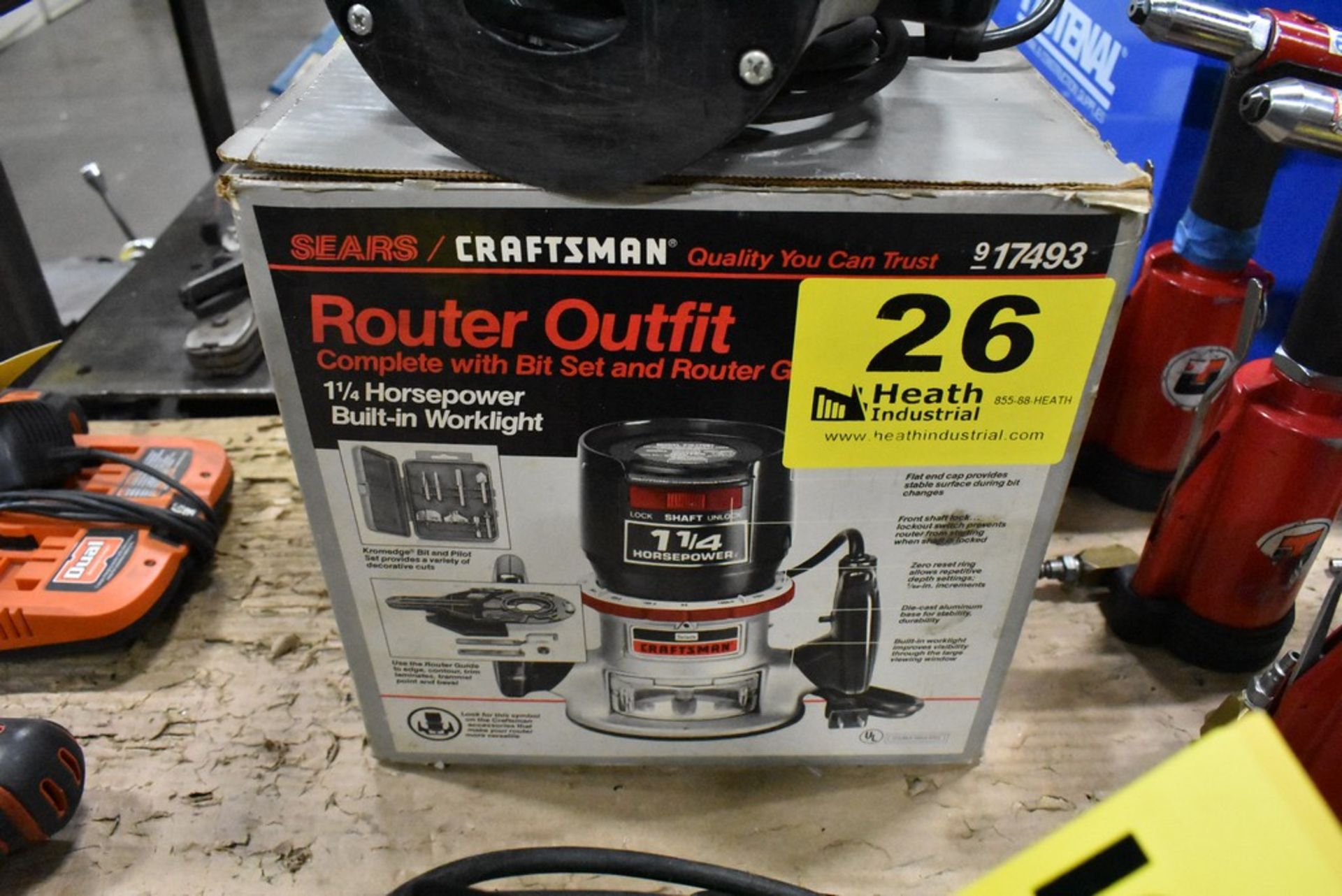 SEARS CRAFTSMAN 1-1/4 HP ROUTER - Image 3 of 3