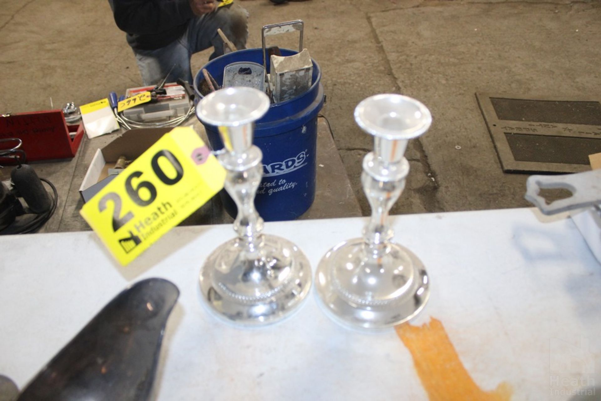 (2) CANDLE HOLDERS