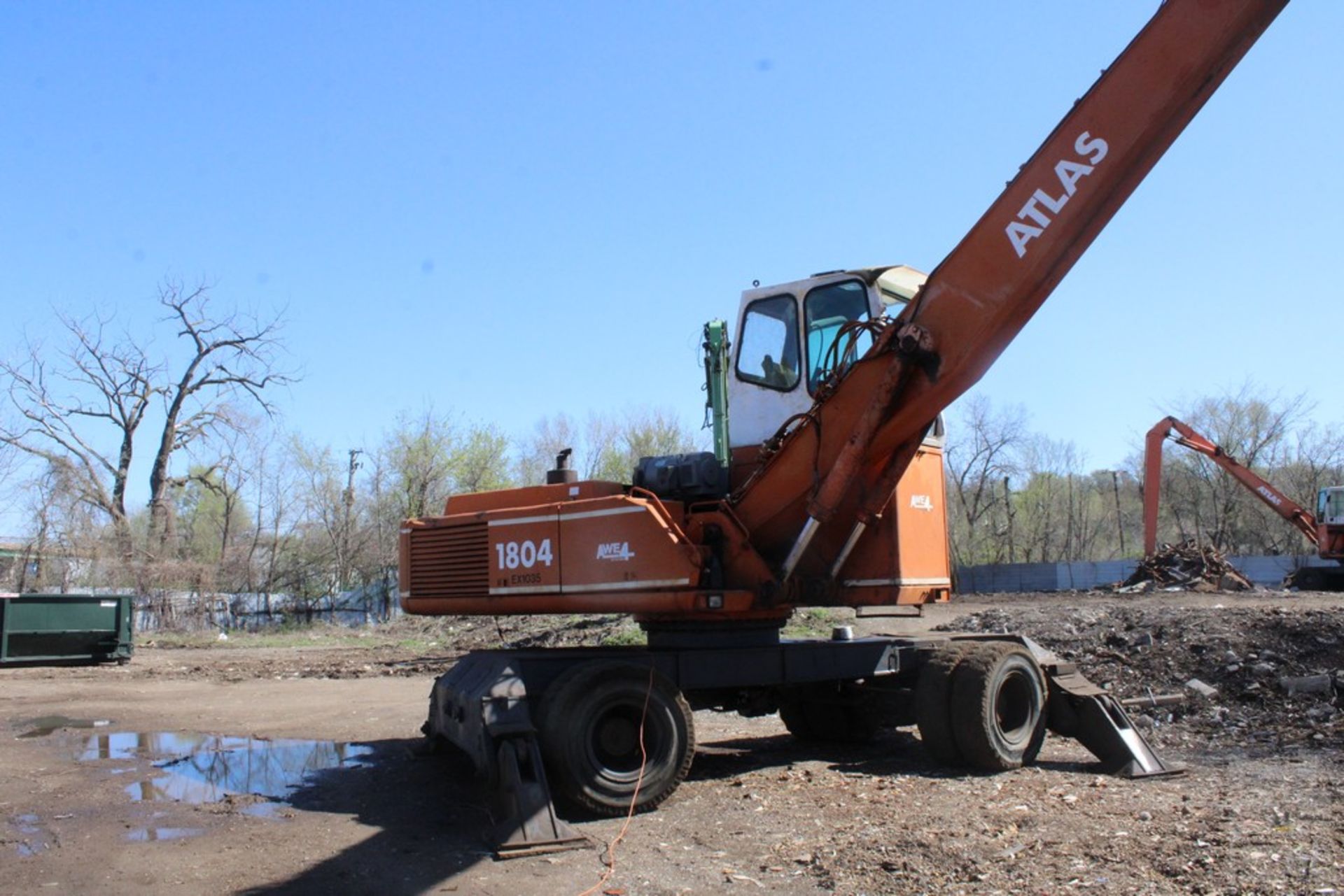 ATLAS MODEL 1804 WHEEL MATERIAL HANDLER, S/N 283M301363 (NEW 1999), DEUTZ ENGINE RECENTLY INSTALLED, - Image 6 of 13