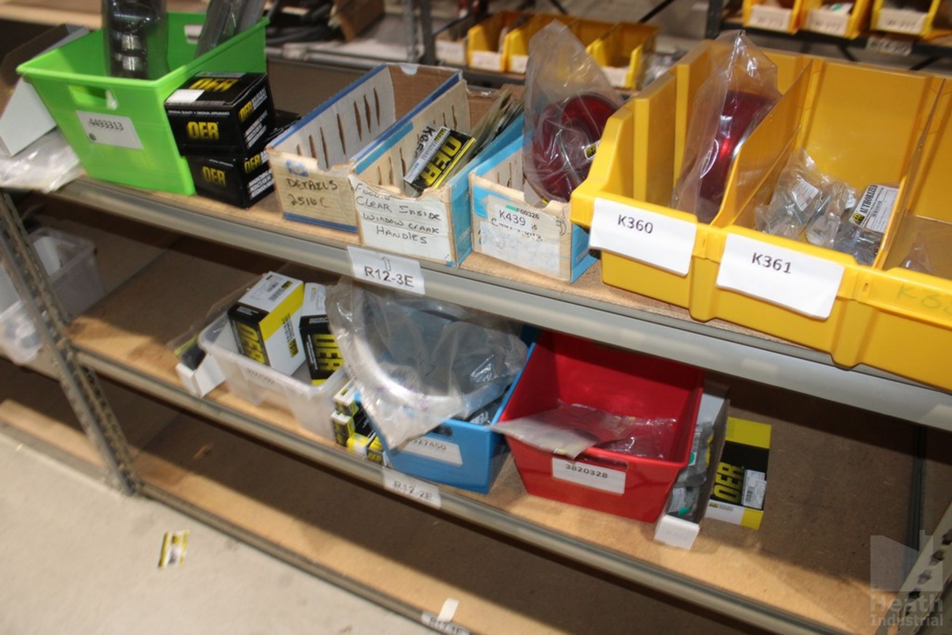 PARTS ON SHELVES, INCLUDING 1970-1979 CAMARO DASH TEMP GAGE, 1965-1967 NOVA ARM REST BASE, 1967-1968 - Image 3 of 3