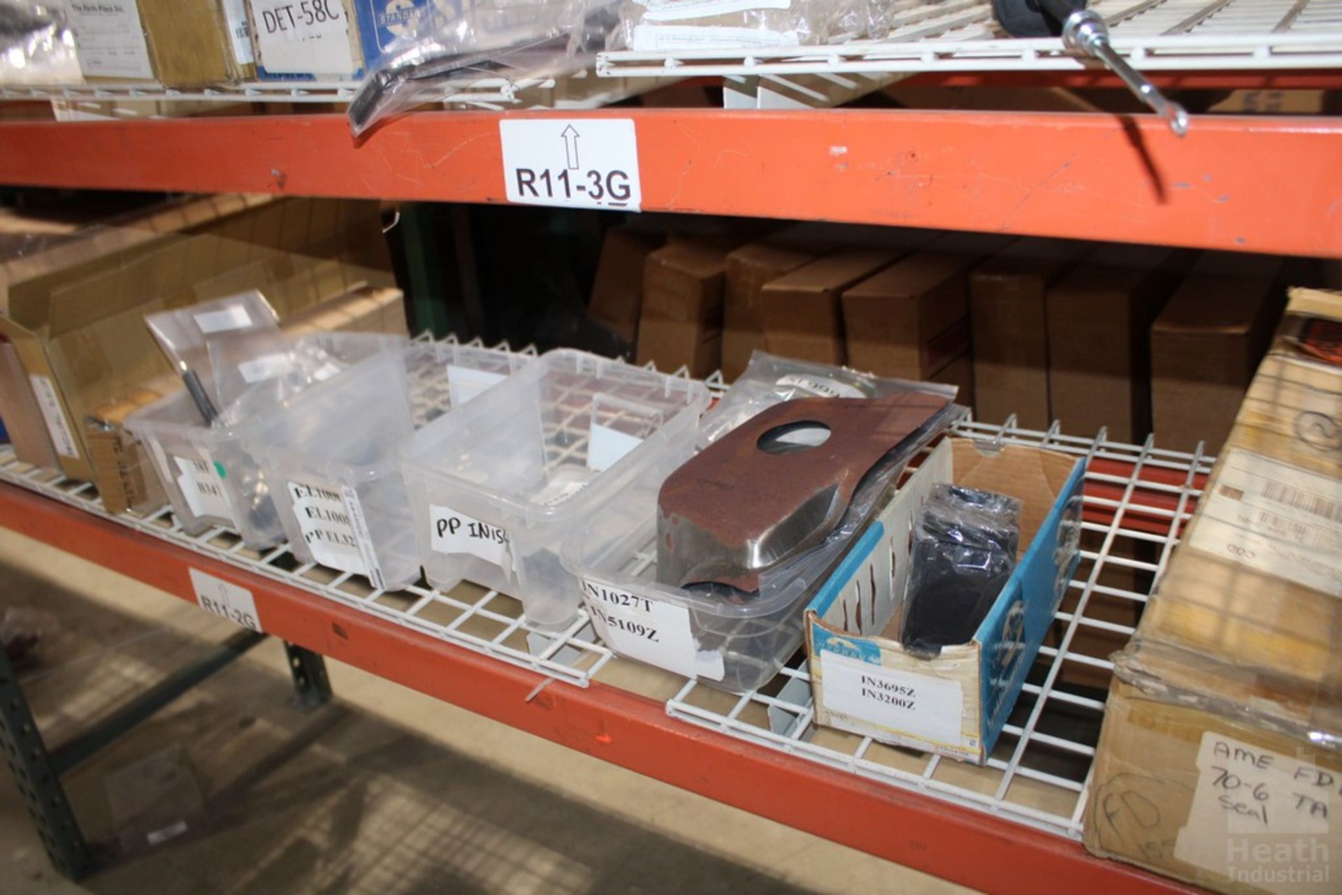 PARTS ON SHELVES, INCLUDING SHIFT CABLE, 1964-1967 GM POWER WINDOW WIRING BOOTS, 1969-1972 CUTLASS - Image 3 of 4