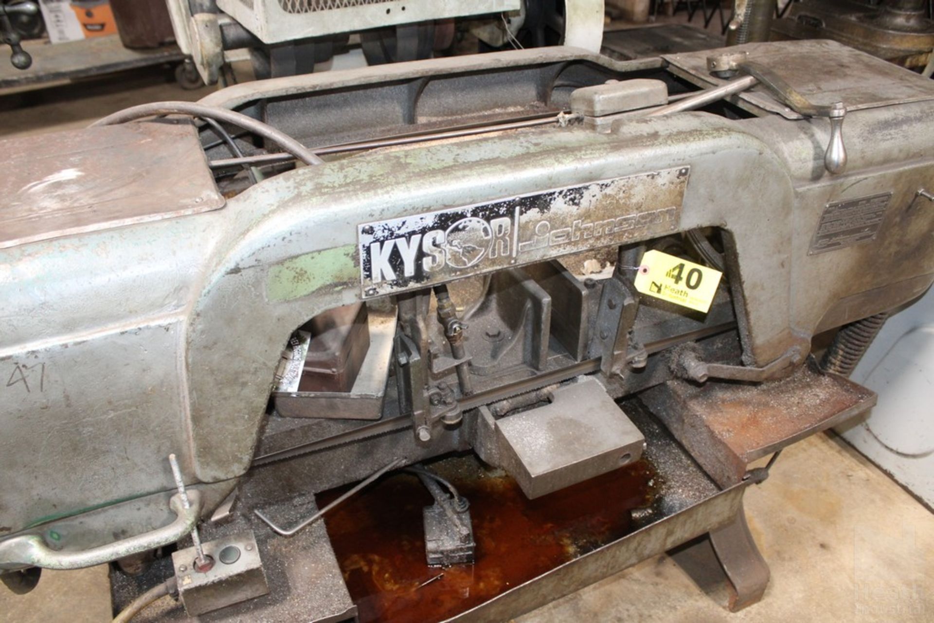 KYSOR-JOHNSON MODEL J HORIZONTAL BAND SAW, S/N H25366 - Image 2 of 3