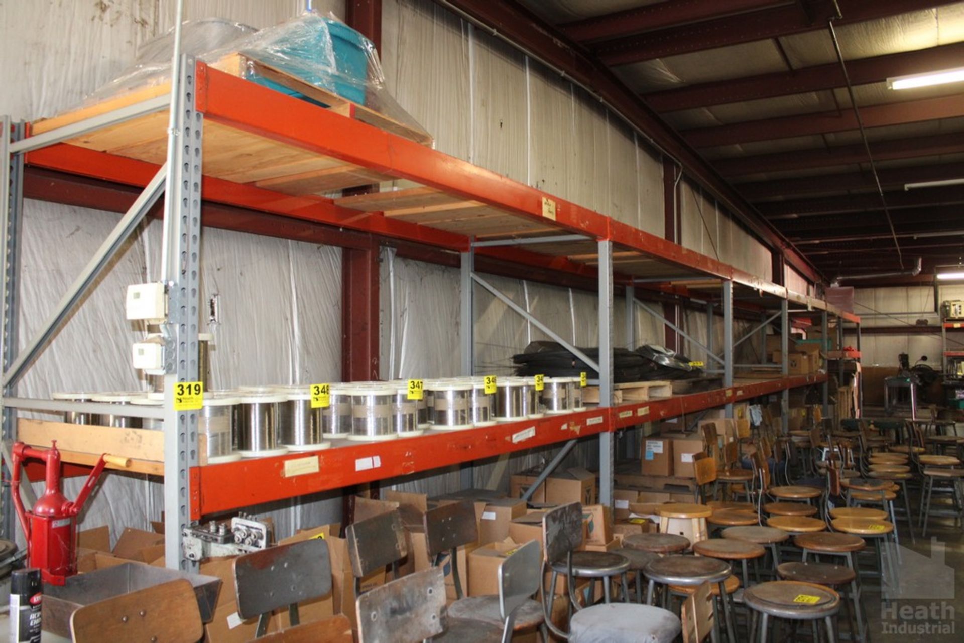 (6) SECTIONS ADJUSTABLE PALLET RACKING 8' X 10' X 42"