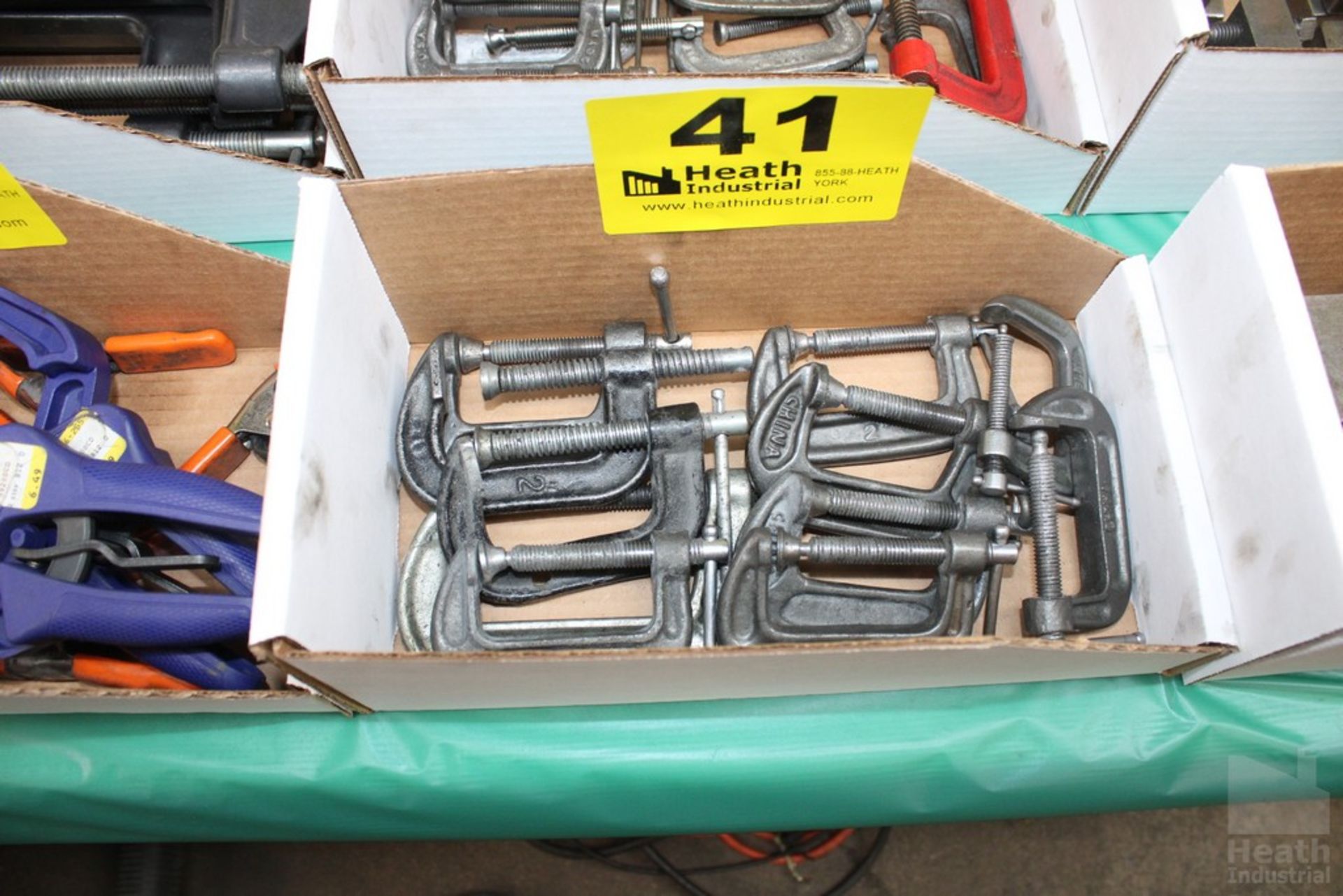 (11) ASSORTED C-CLAMPS