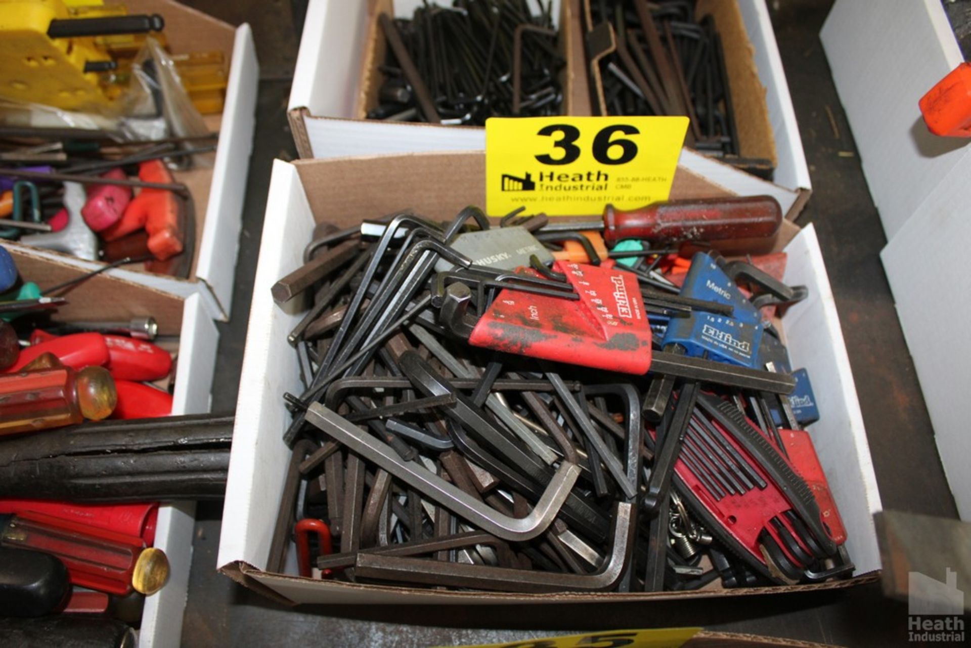 LARGE QTY OF ALLEN WRENCHES IN BOX