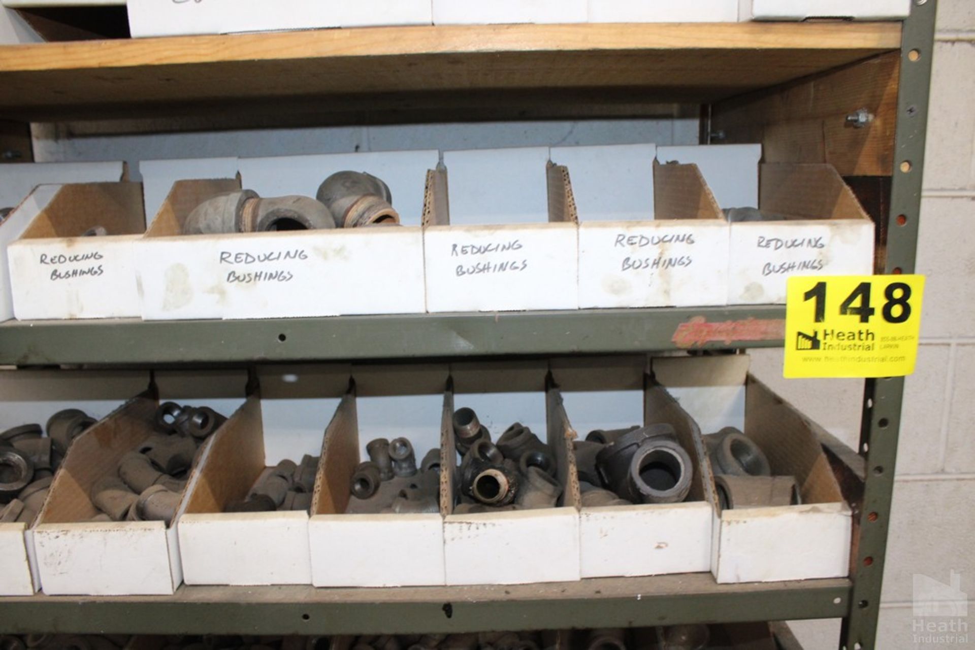 LARGE QTY OF PIPE FITTINGS WITH SHELVING UNIT - Image 2 of 4
