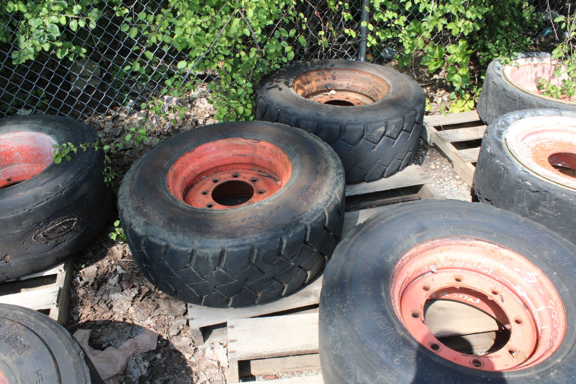 (4) SKID STEER TIRES WITH RIMS - Image 3 of 3