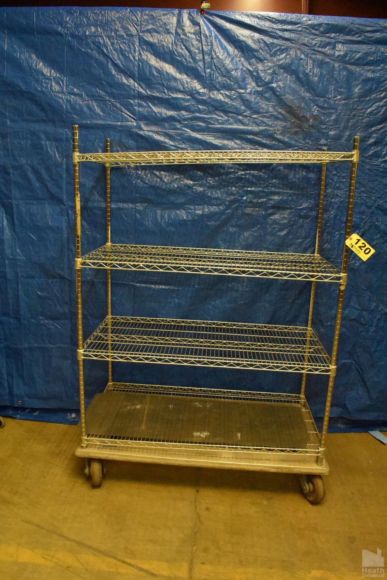 PORTABLE METRO STYLE SHELVING UNIT 48" X 24"