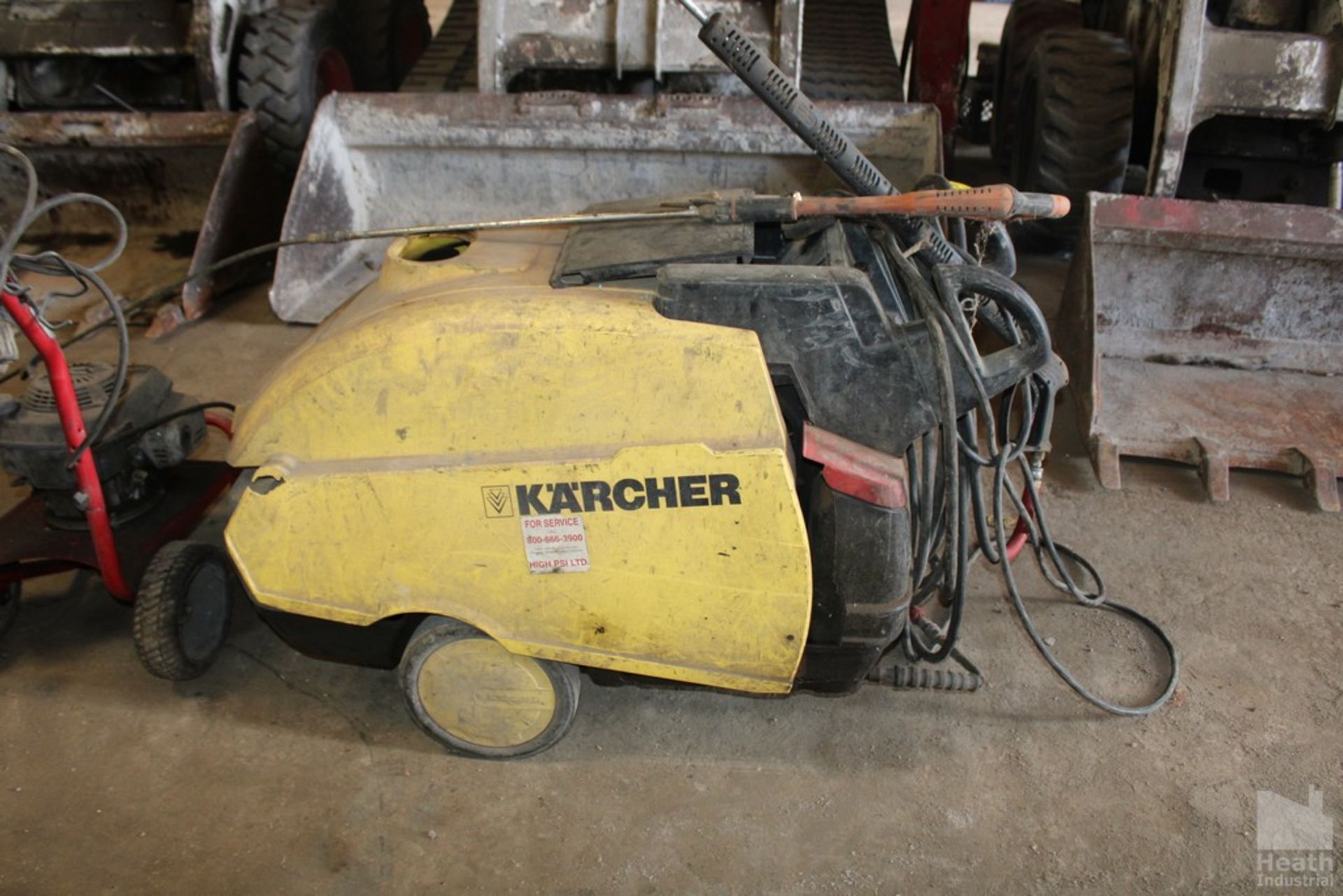 KARCHER MODEL HDS 945 HOT WATER PRESSURE WASHER, 2000 MAX PSI, 285 MAX TEMP,