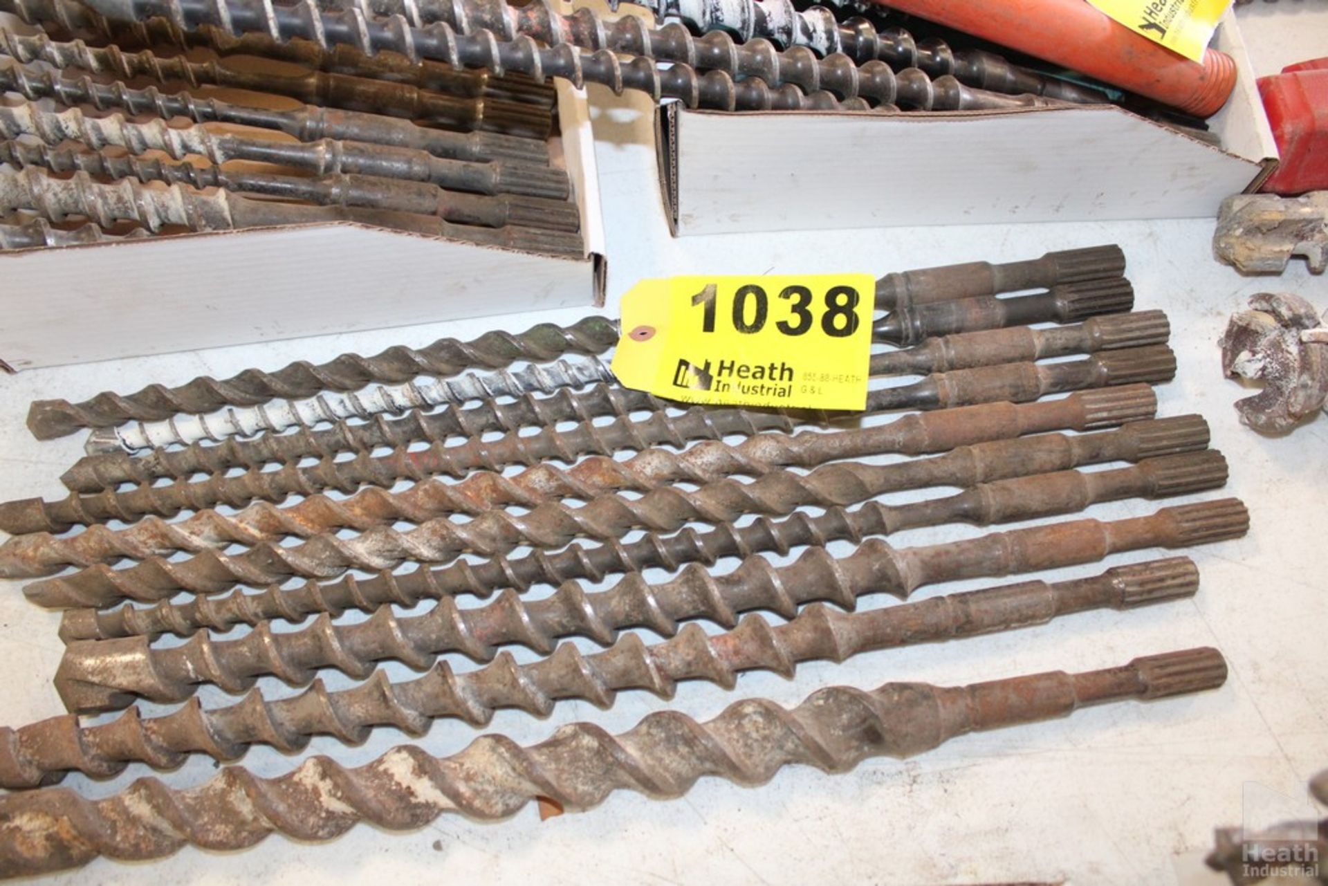 (10) CONCRETE DRILL BITS WITH SPLINE SHAFT