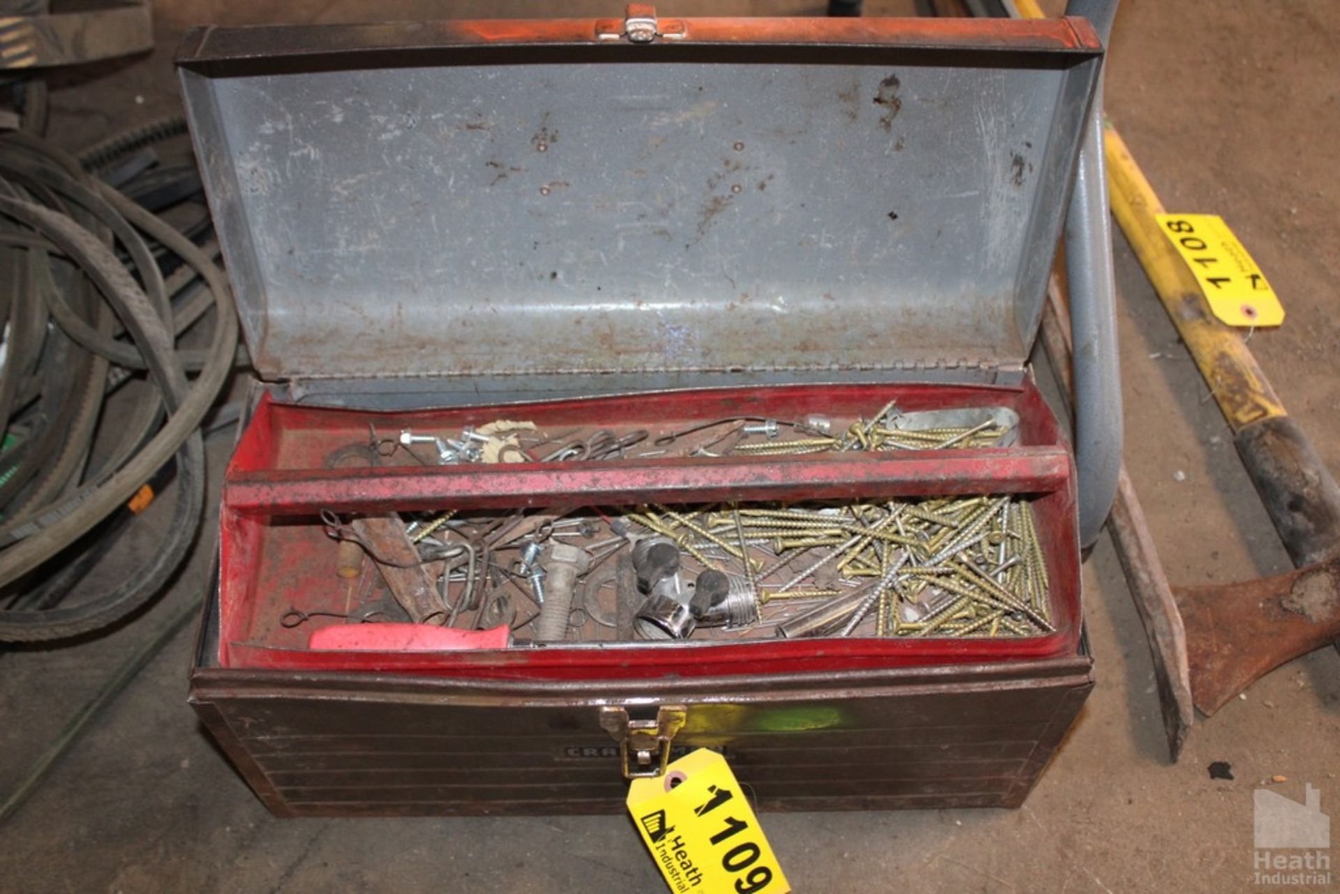 TOOL BOX WITH CONTENTS (TOOLS AND PARTS)