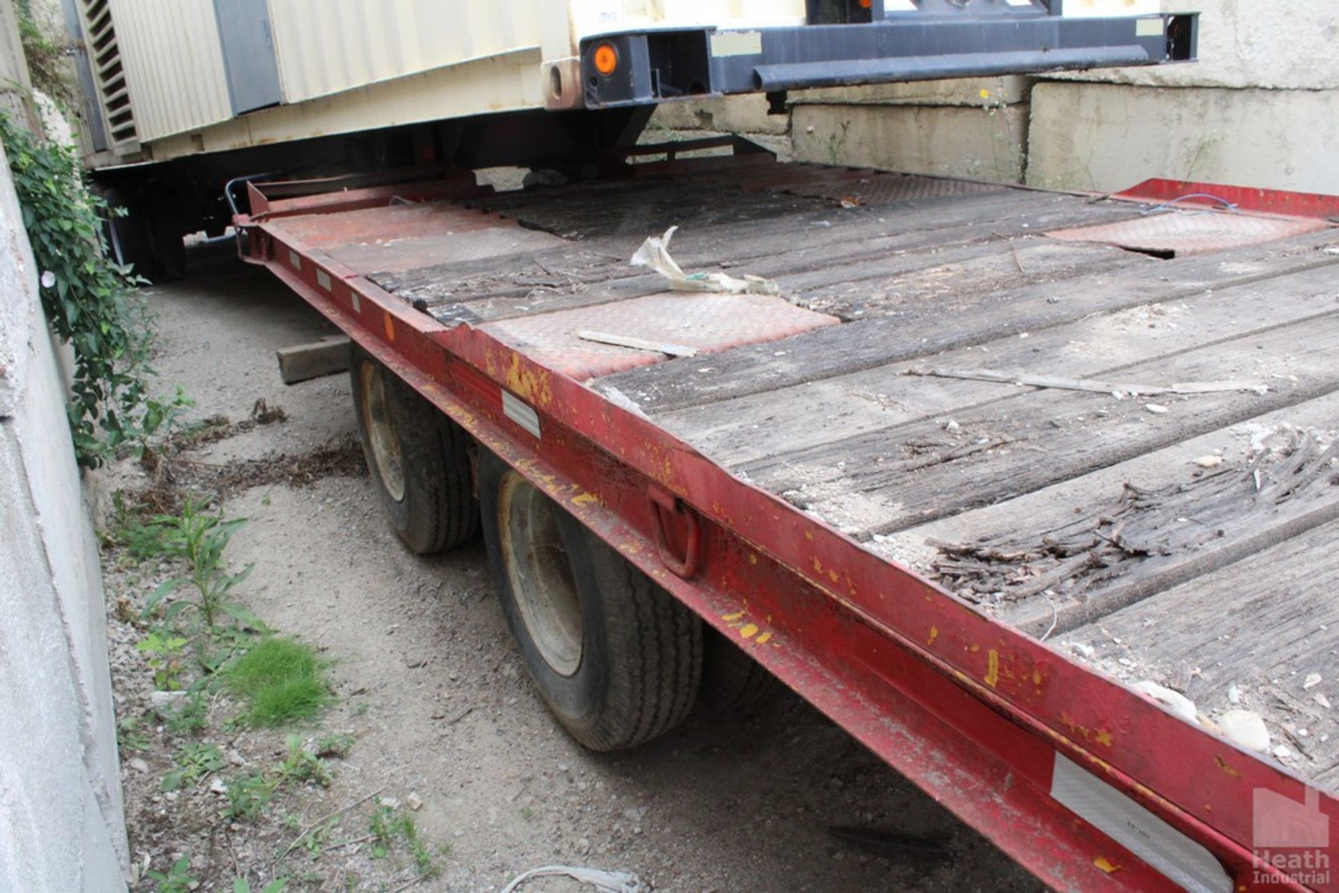 2015 HOMEMADE TILT DECK TRAILER WITH 14FT PLUS 2FT BEAVER TAILS X 8FT., TANDEM DUAL AXLE, ELECTRIC - Image 6 of 6