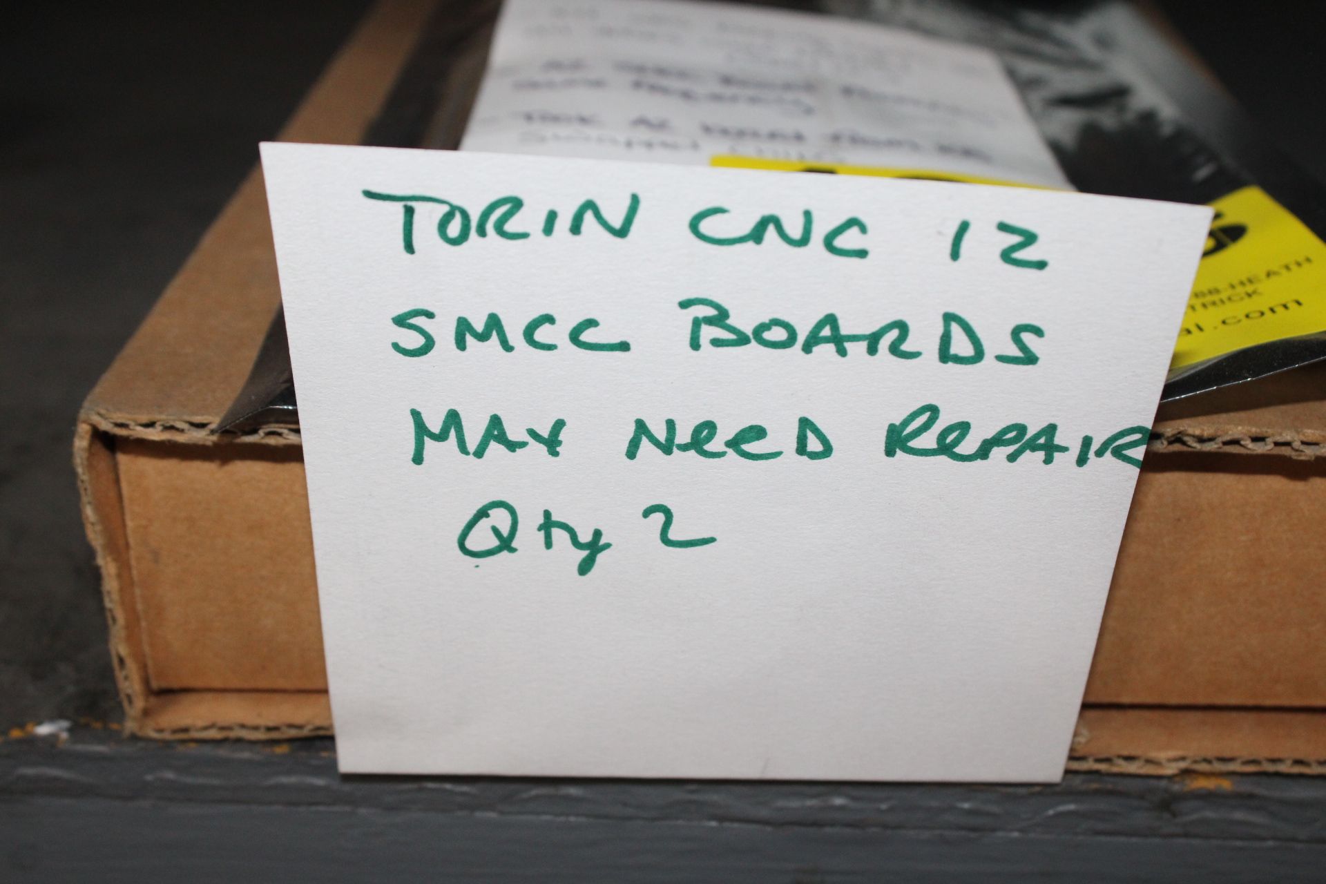 (2) TORIN CNC 11 SMCC BOARDS (** CONDITION UNKOWN, MAY NEED REPAIR **) - Image 2 of 3