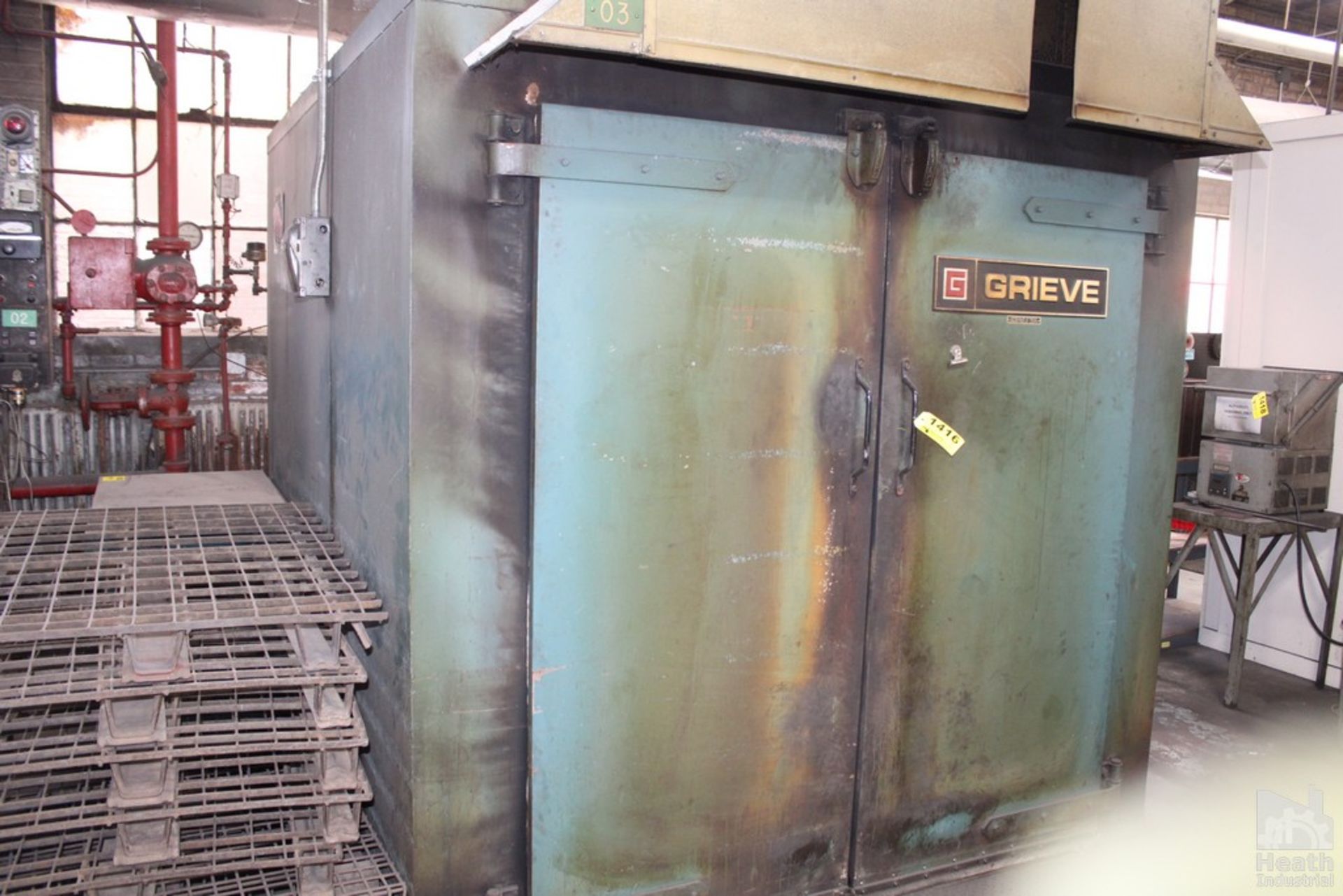 GRIEVE 650° MODIFIED 62 - 650 WALK - IN GAS OVEN, S/N 411301