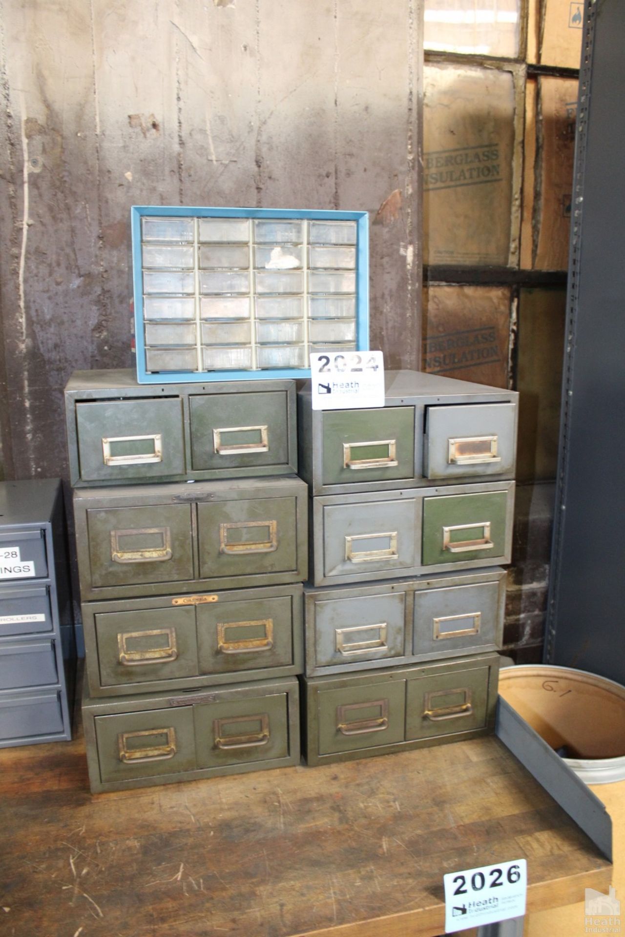 (9) ASSORTED SMALL PARTS CABINETS