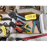 (5) ASSORTED WIRE CRIMPERS AND STRIPPERS