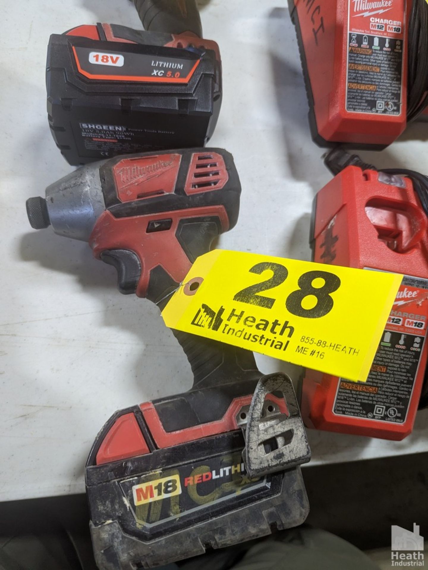 MILWAUKEE NO. 2650-20 M18 CORDLESS 1/4" HEX IMPACT DRIVER, WITH BATTERY, NO CHARGER