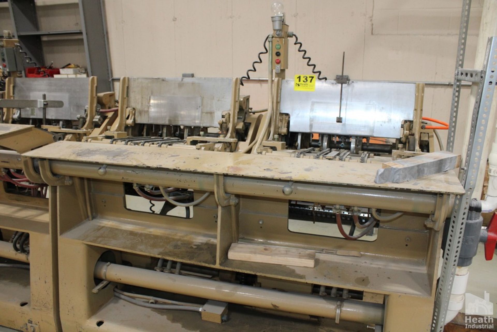 MCCAIN 10 POCKET MODEL 1800XL SADDLE BINDER/STITCHER WITH 2-HEAD STITCHER, S/N 6730279, 3-KNIFE - Image 2 of 32