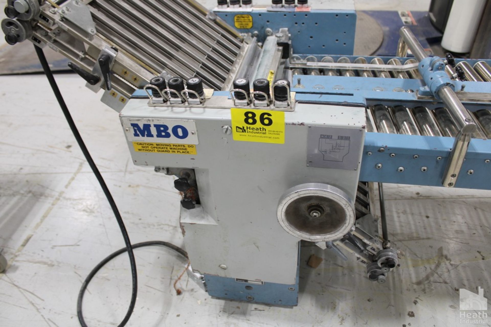 MBO FOLDING EQUIPMENT AND ATTACHMENTS CONSISTING OF: MODEL B26-C FEED FOLDER, S/N K.11/47, MODEL - Image 3 of 6