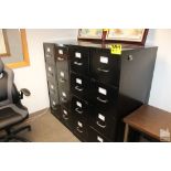 (4) ASSORTED FOUR DRAWER FILE CABINETS