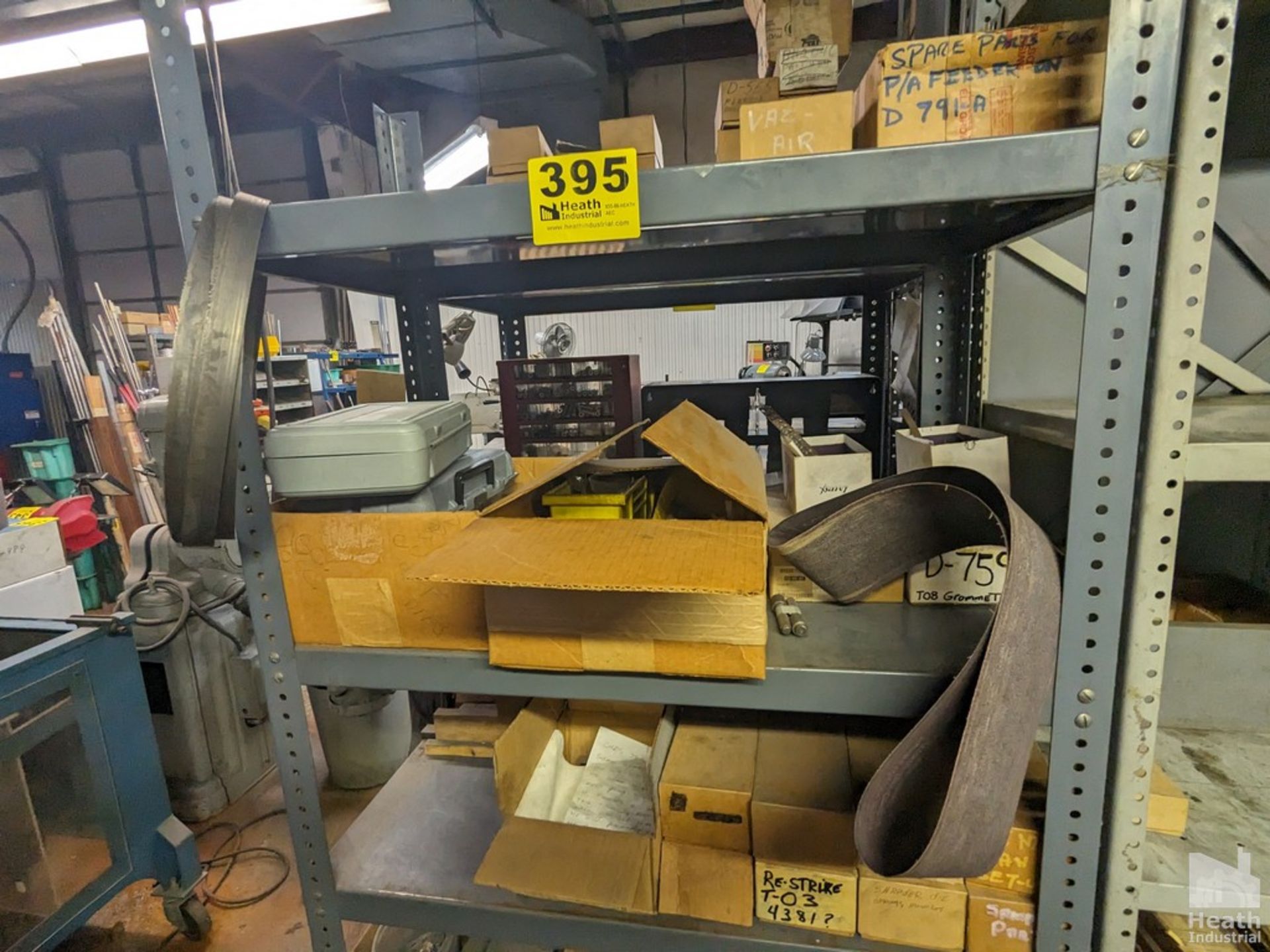 ADJUSTABLE STEEL SHELVING UNIT WITH CONTENTS, 36" X 18" X 72" - Image 3 of 5