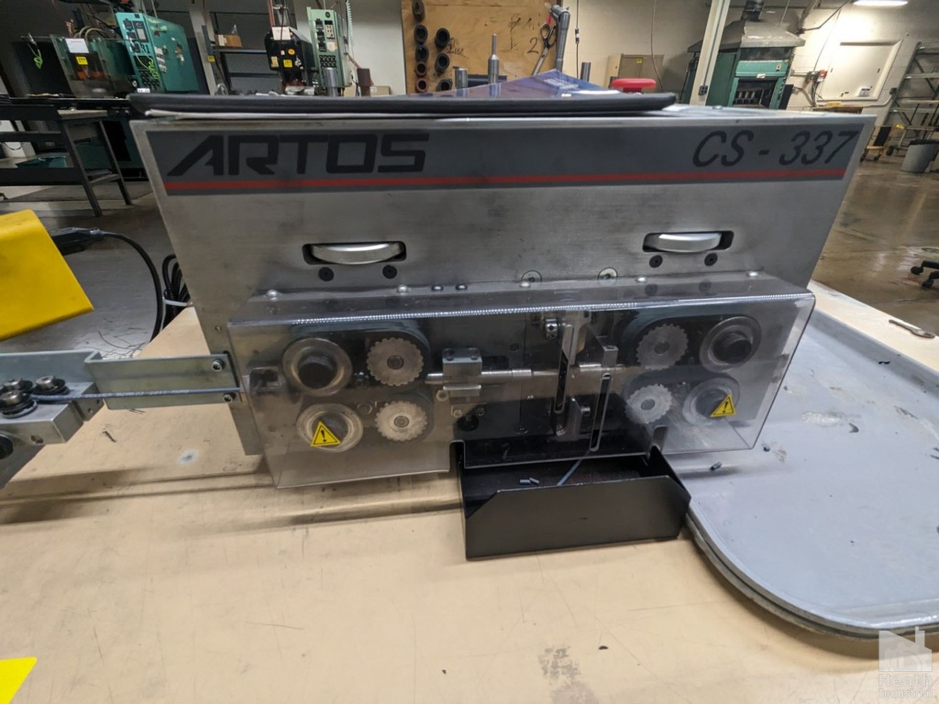 ARTOS MODEL CS-337 WIRE STRIPPER WITH ARTOS MODEL AE569 DEREELER S/N 27707 - Image 3 of 8