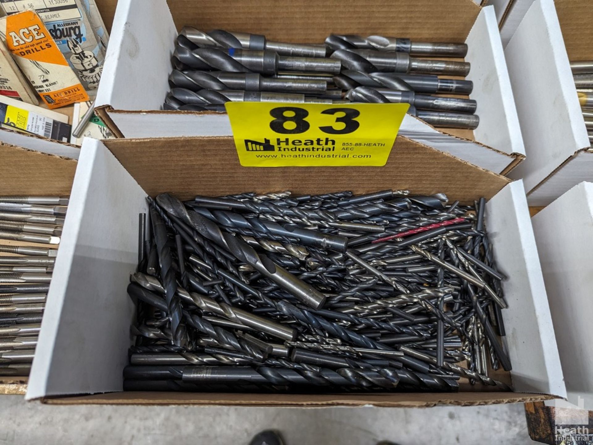 ASSORTED DRILL BITS IN BOX