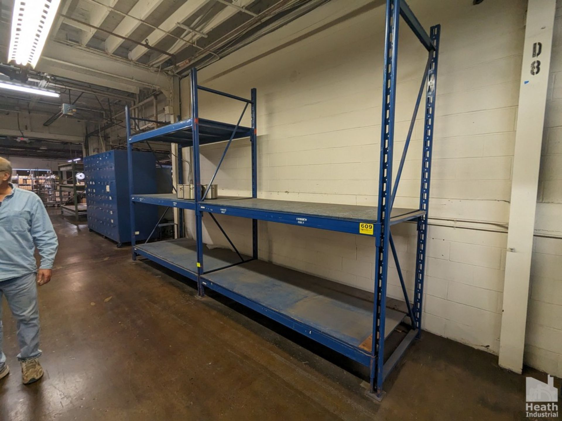 (2) SECTIONS HEAVY DUTY ADJUSTABLE PALLET RACK  8' X 42" X 8'