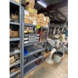 STEEL SHELVING UNIT WITH CONTENTS 36" X 18" X 72"