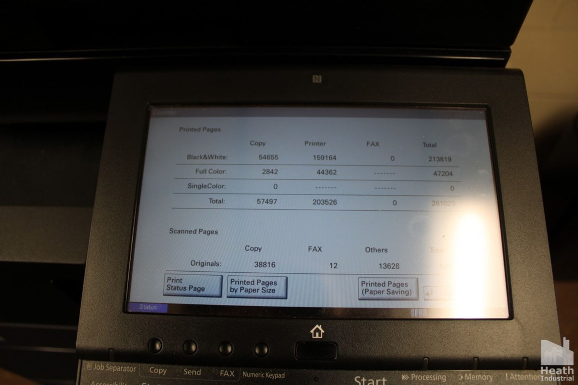 COPYSTAR MODEL CS2552CI COLOR COPIER WITH FOUR DRAWERS, 261,023 IMAGE COUNT - Image 2 of 4